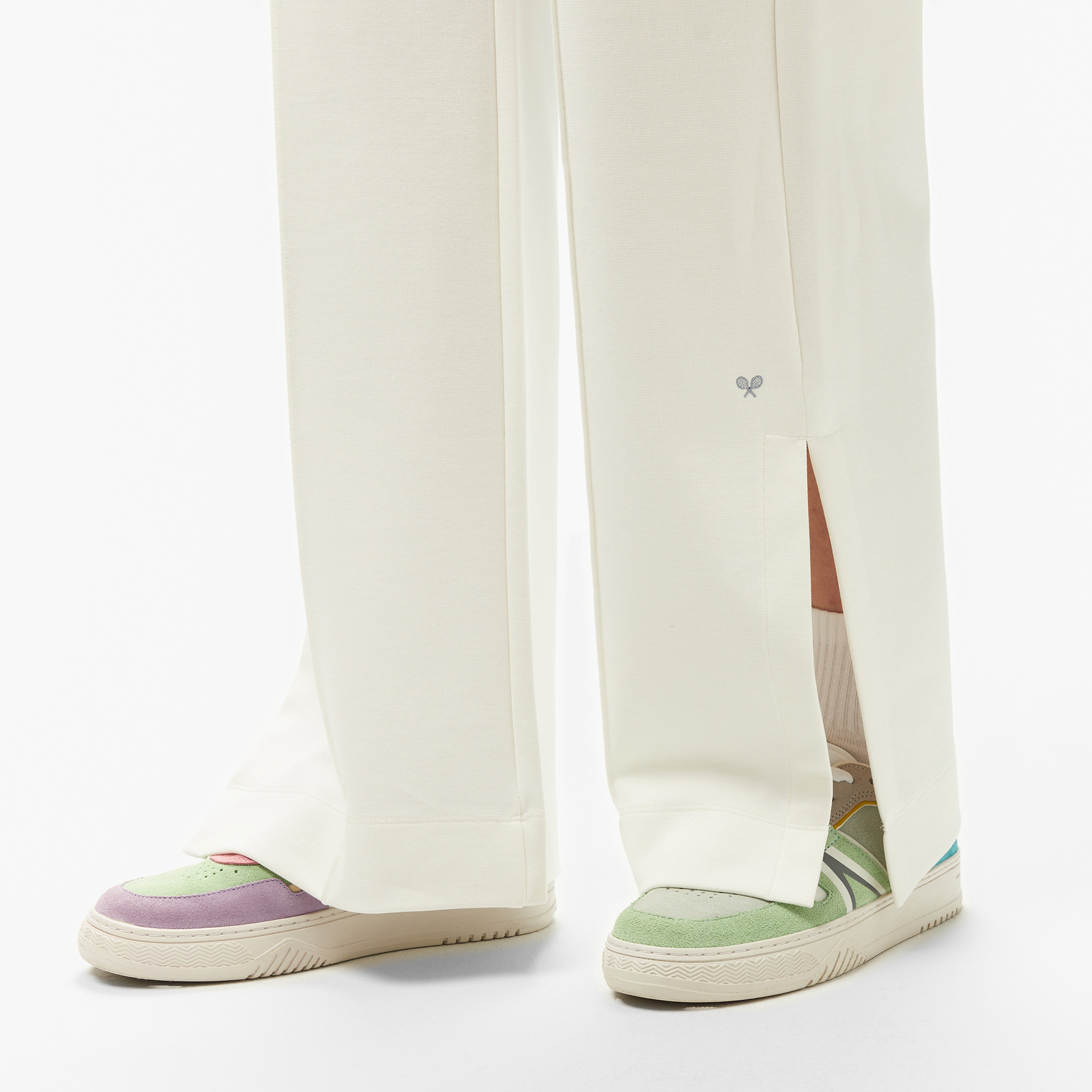 Kadın Relaxed Fit Beyaz Pantolon