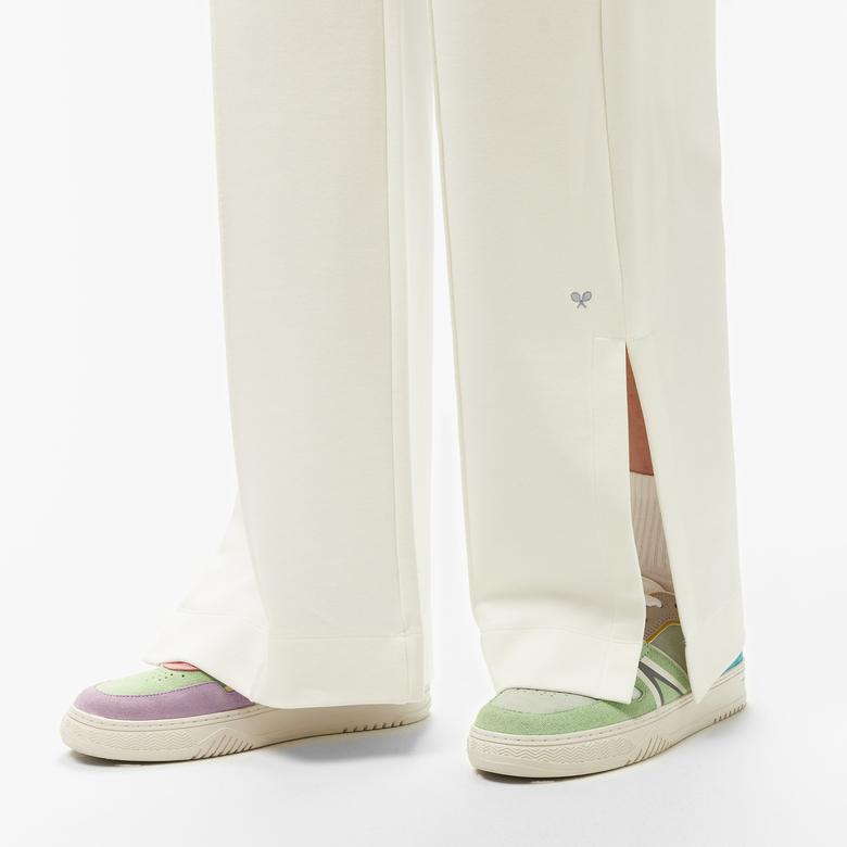 Kadın Relaxed Fit Beyaz Pantolon