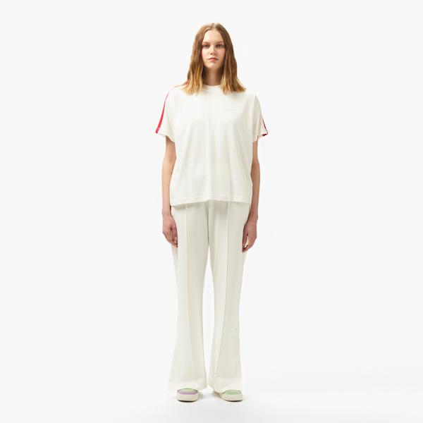 Kadın Relaxed Fit Beyaz Pantolon