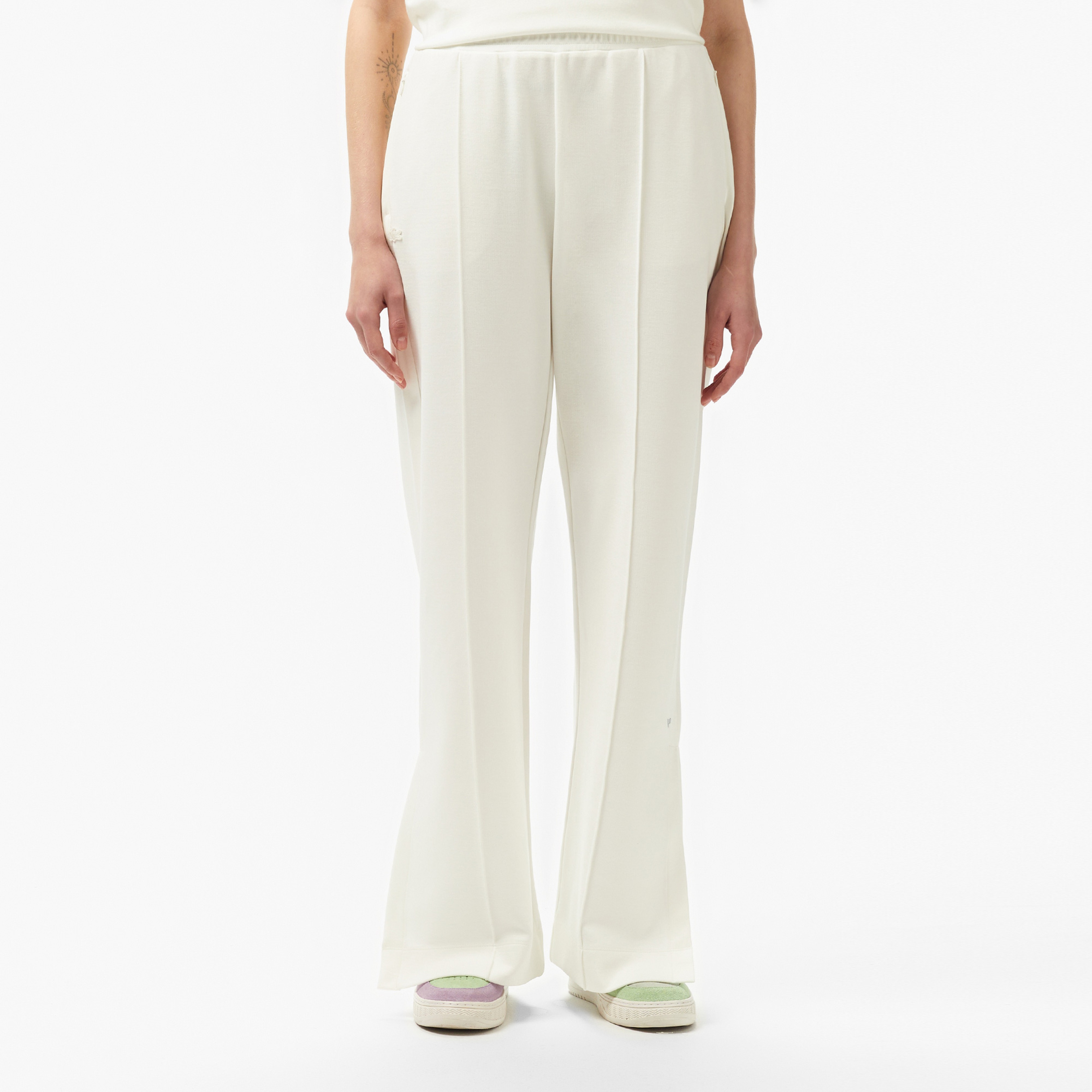 Kadın Relaxed Fit Beyaz Pantolon