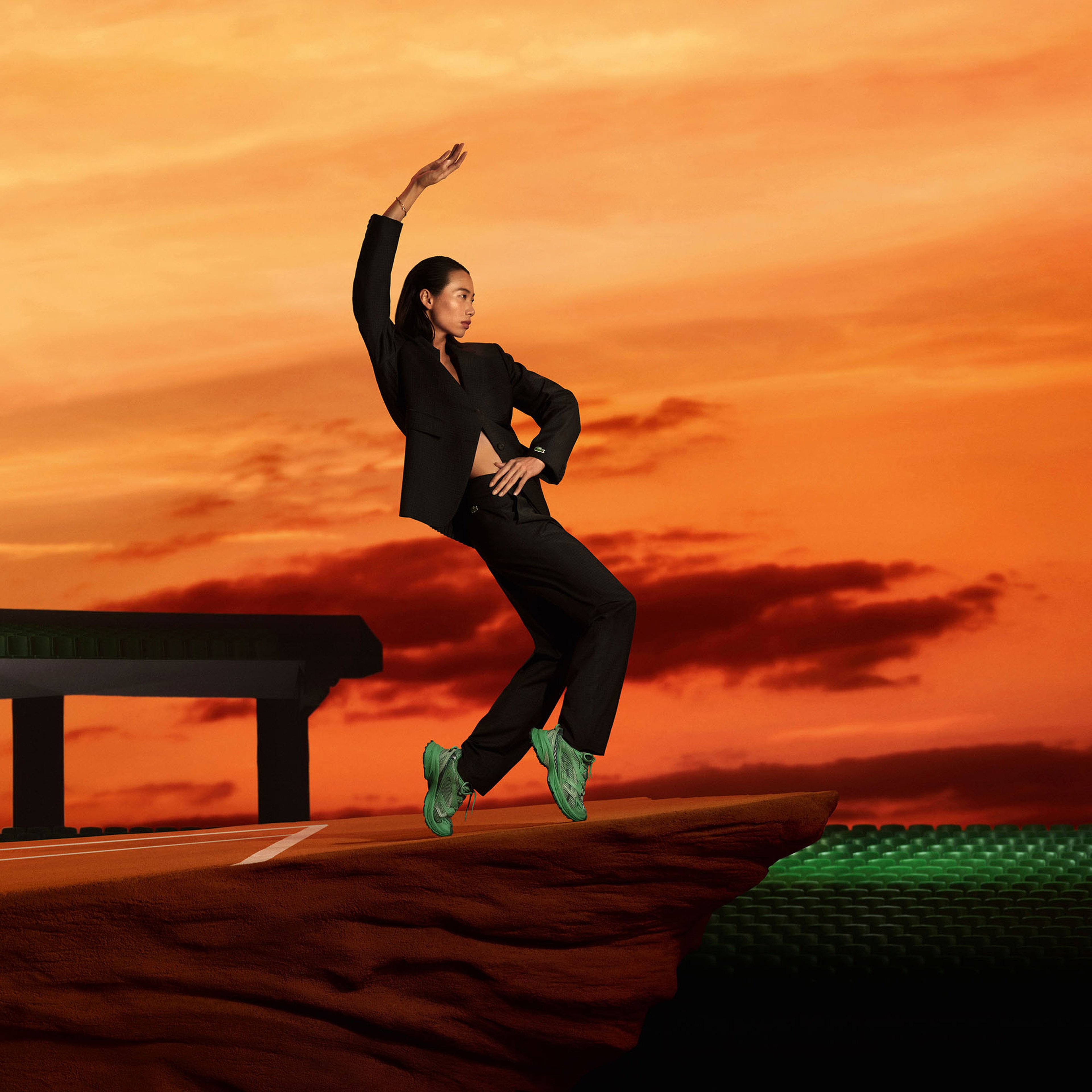 L003 Neo Shot Kadın Yeşil Sneaker