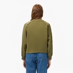 Kadın Regular Fit Hakim Yaka Haki Gömlek