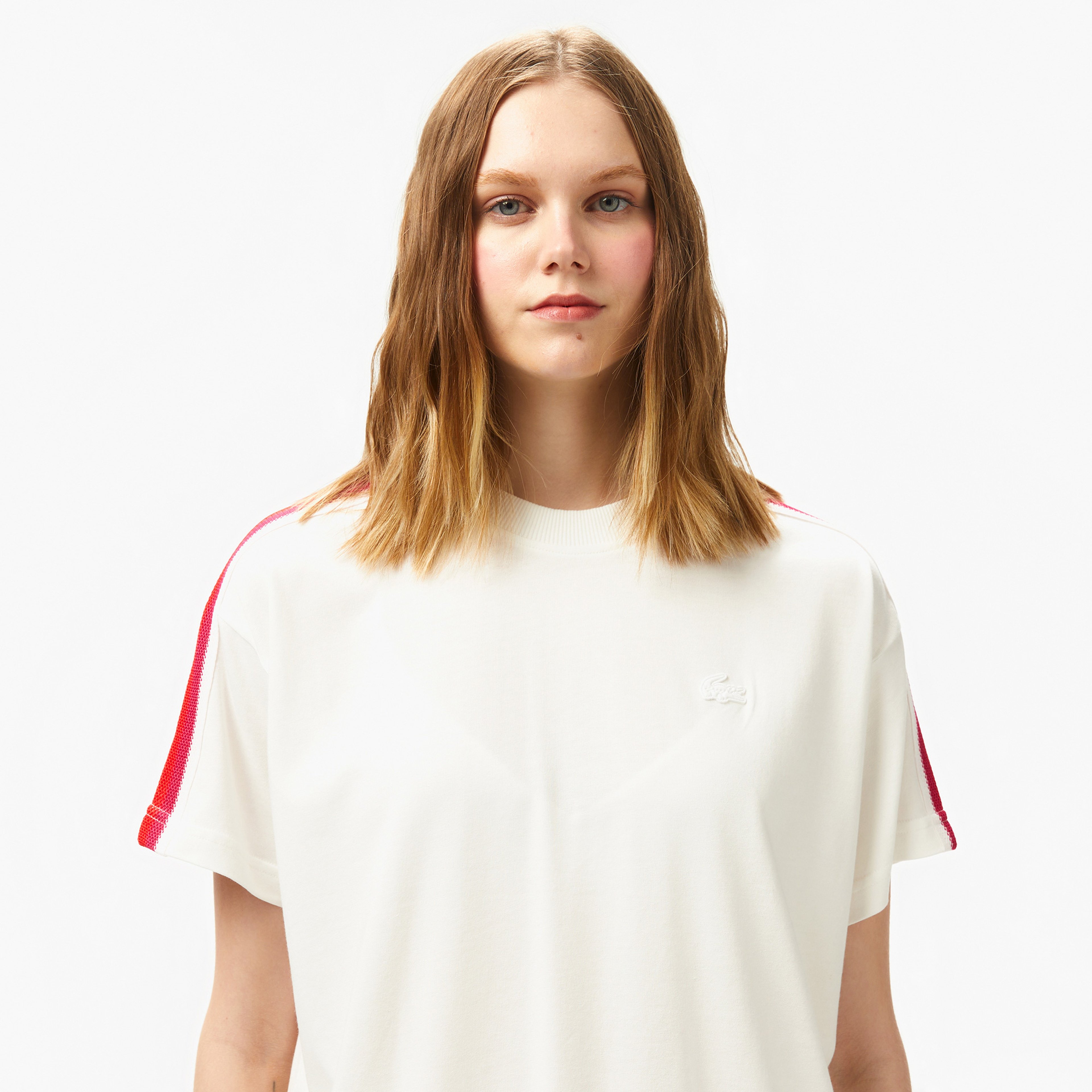 Lacoste Kadın Beyaz T-Shirt