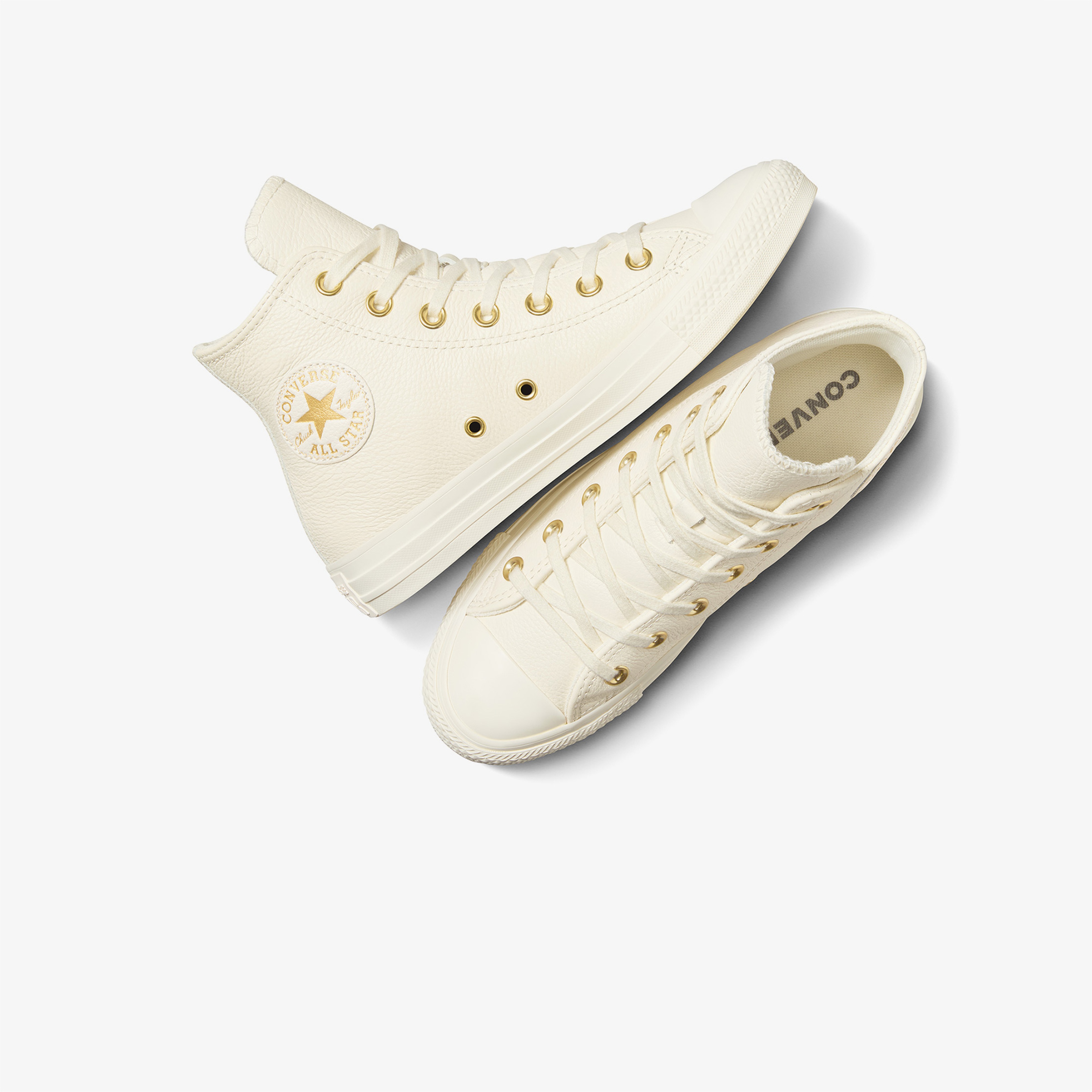 Converse Chuck Taylor All Star Unisex Krem Deri Sneaker