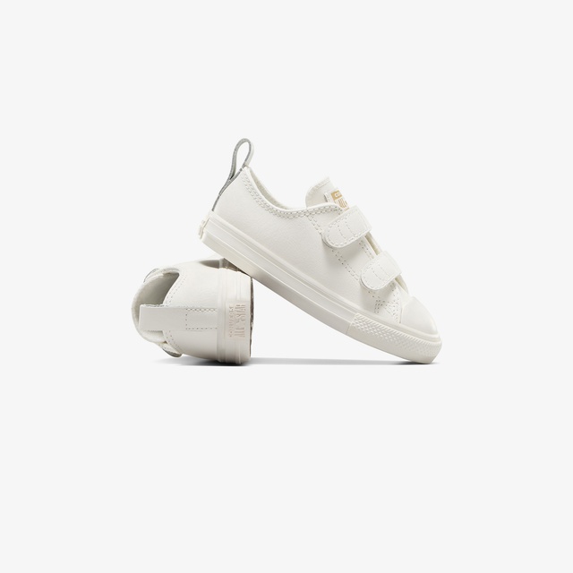 Converse Chuck Taylor All Star 2V Bebek Krem Deri Sneaker - Görsel 7