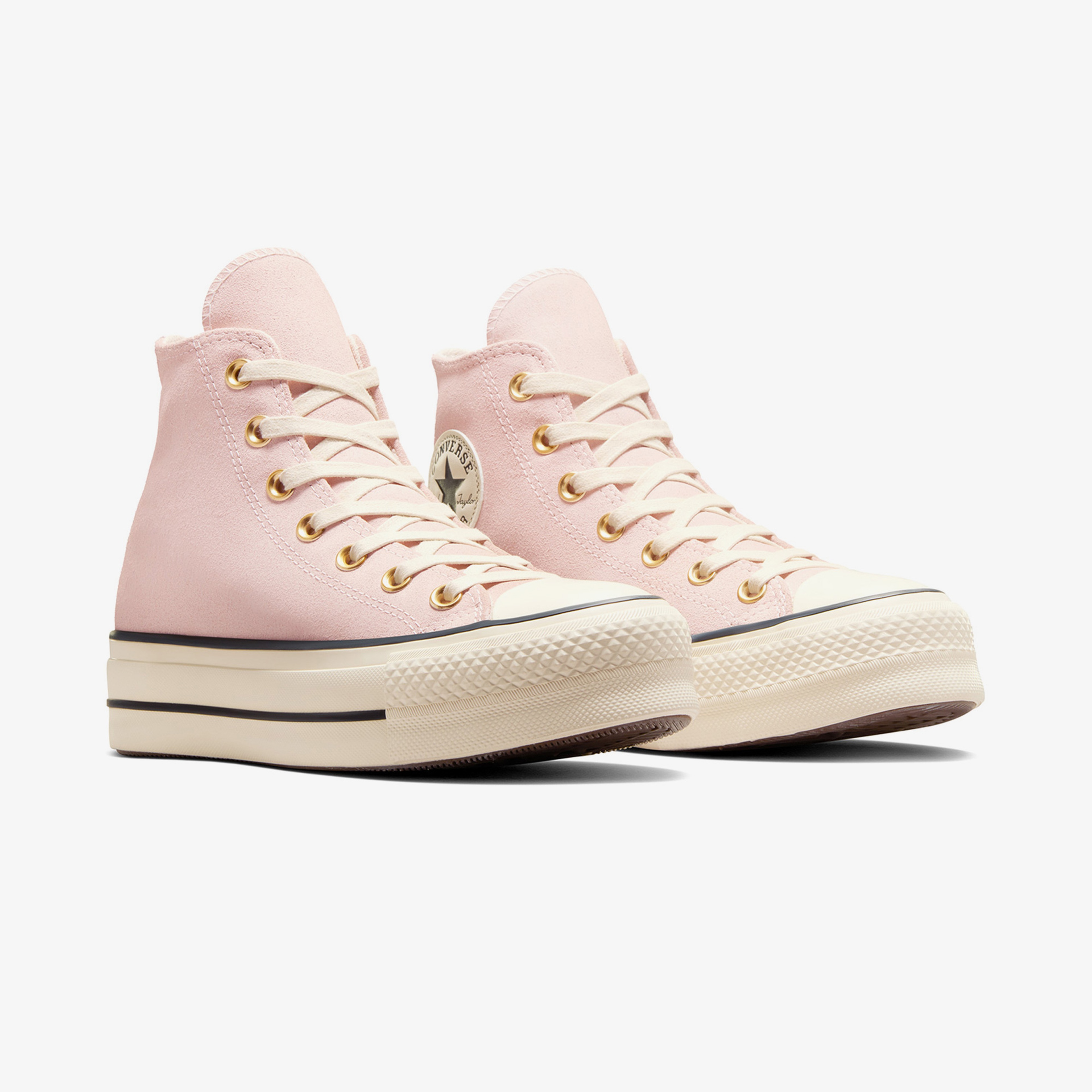 Converse Chuck Taylor All Star Lift Unisex Pembe Süet Platform Sneaker