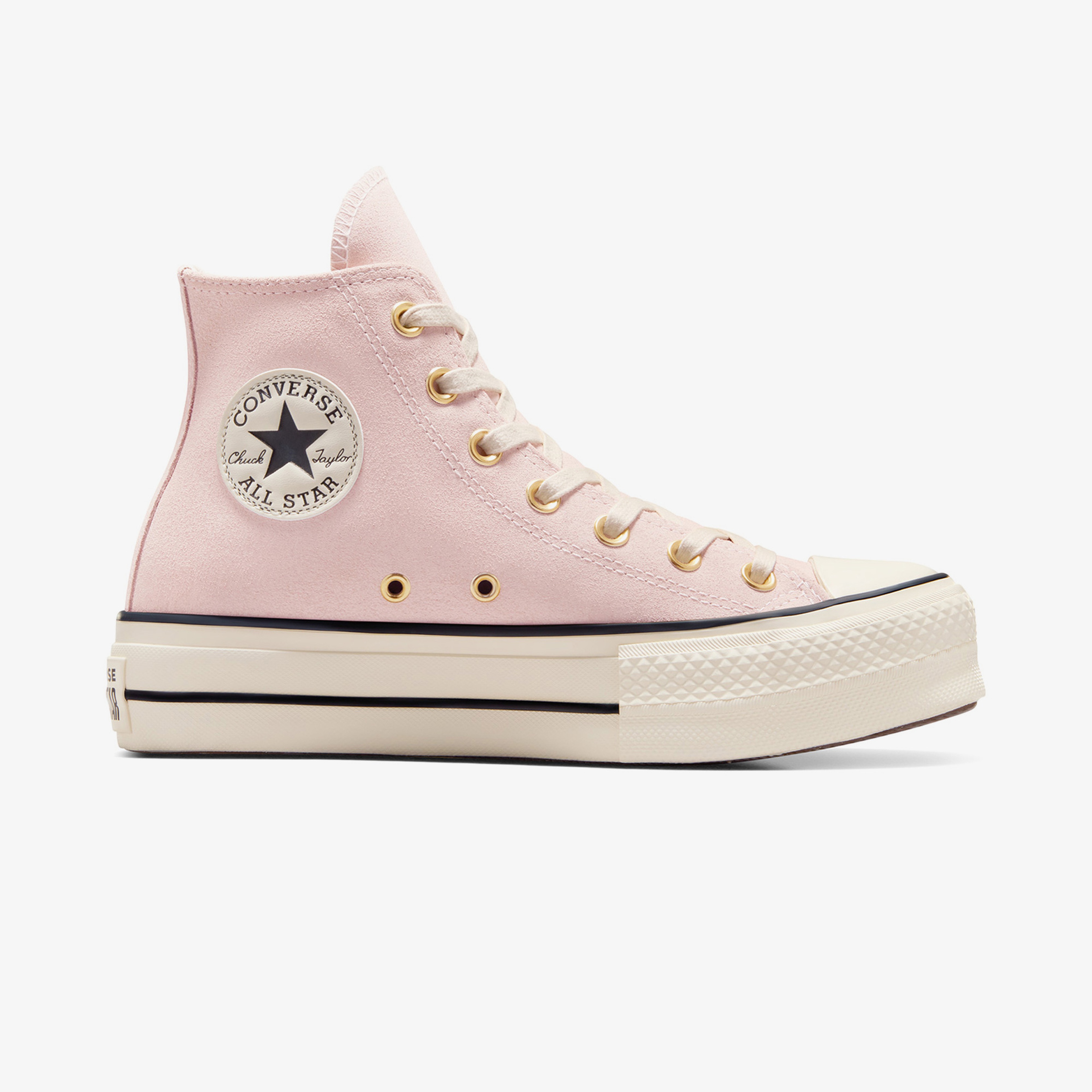 Converse Chuck Taylor All Star Lift Unisex Pembe Süet Platform Sneaker
