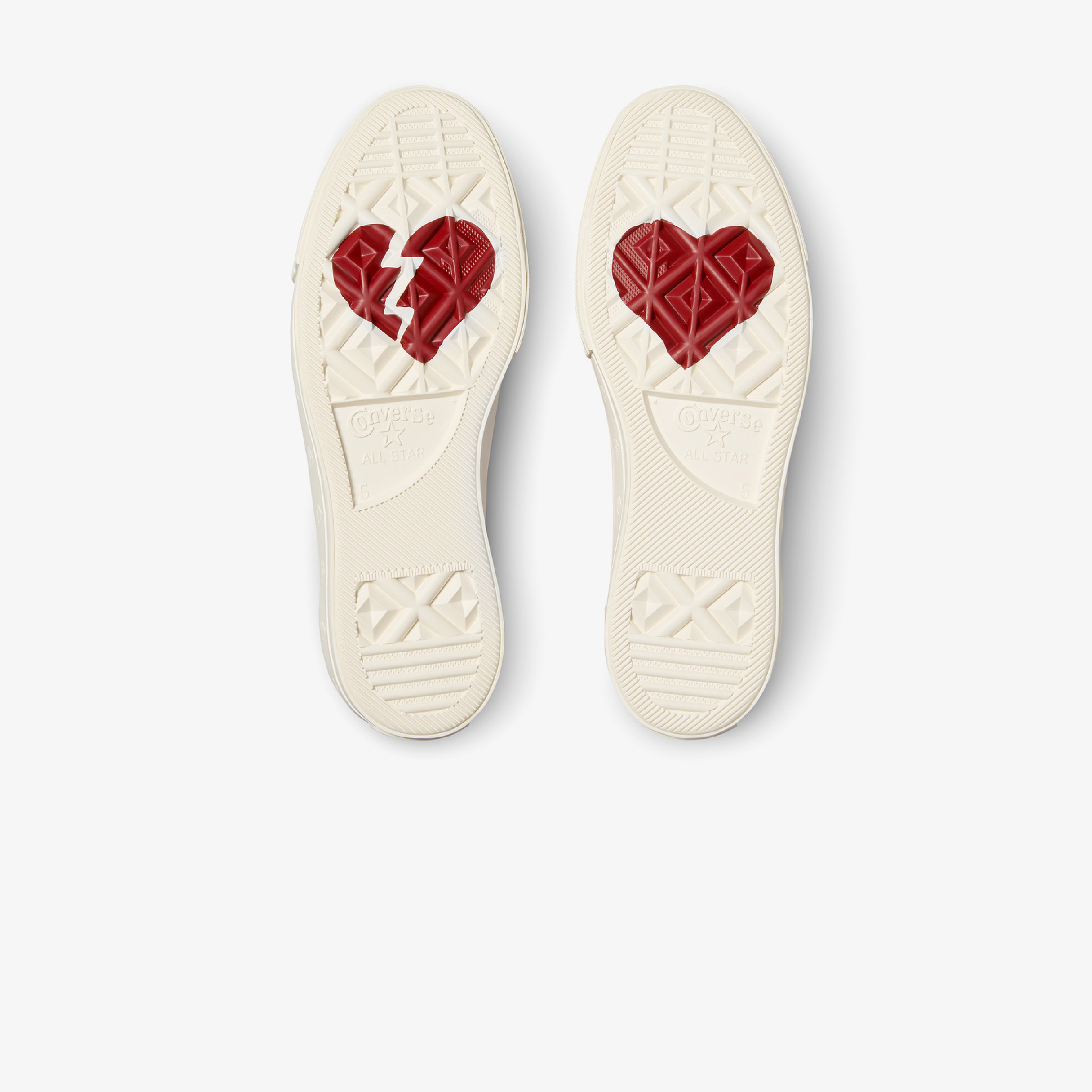 Converse Chuck Taylor All Star Lift Hearts Unisex Kırmızı Platform Sneaker