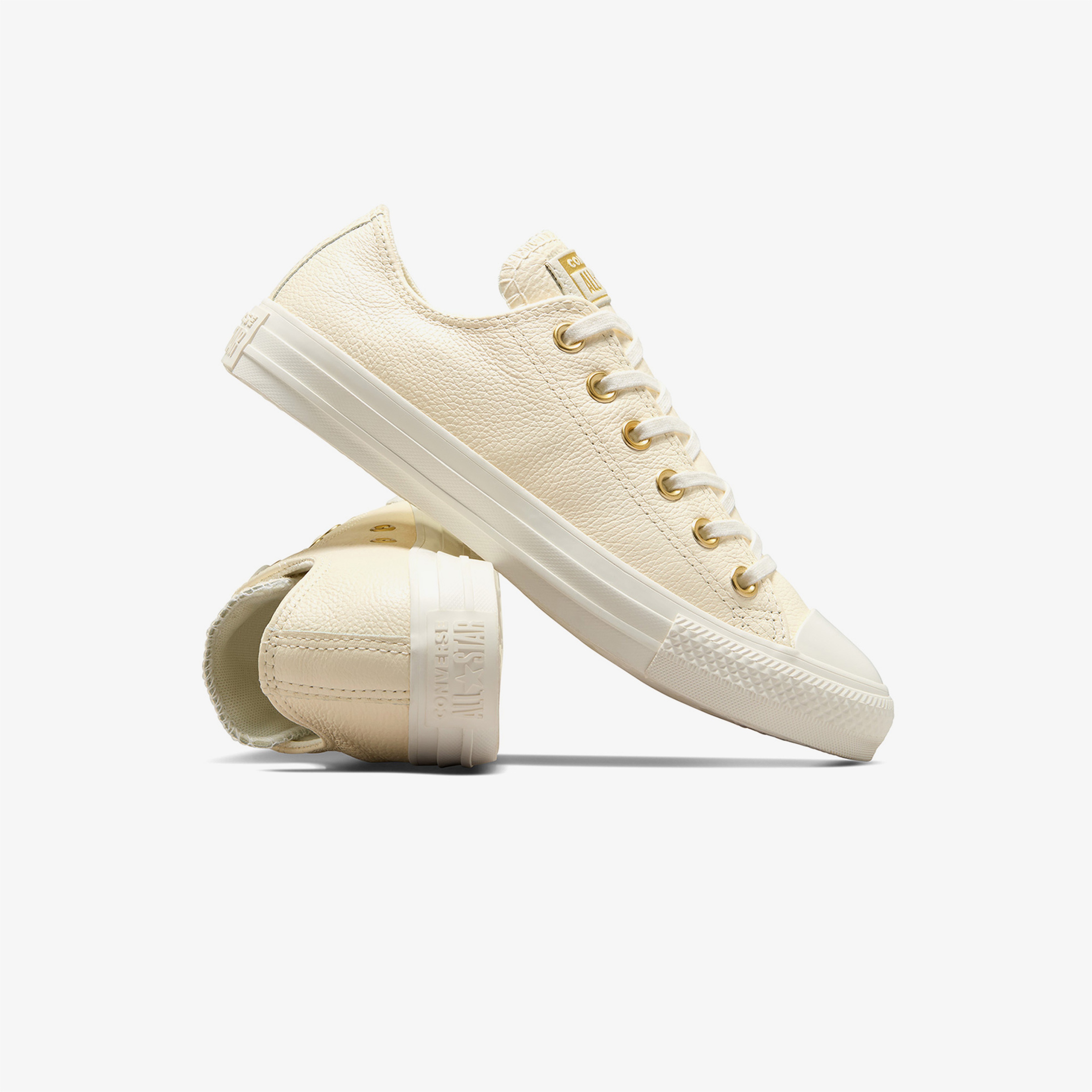 Converse Chuck Taylor All Star Unisex Krem Deri Sneaker