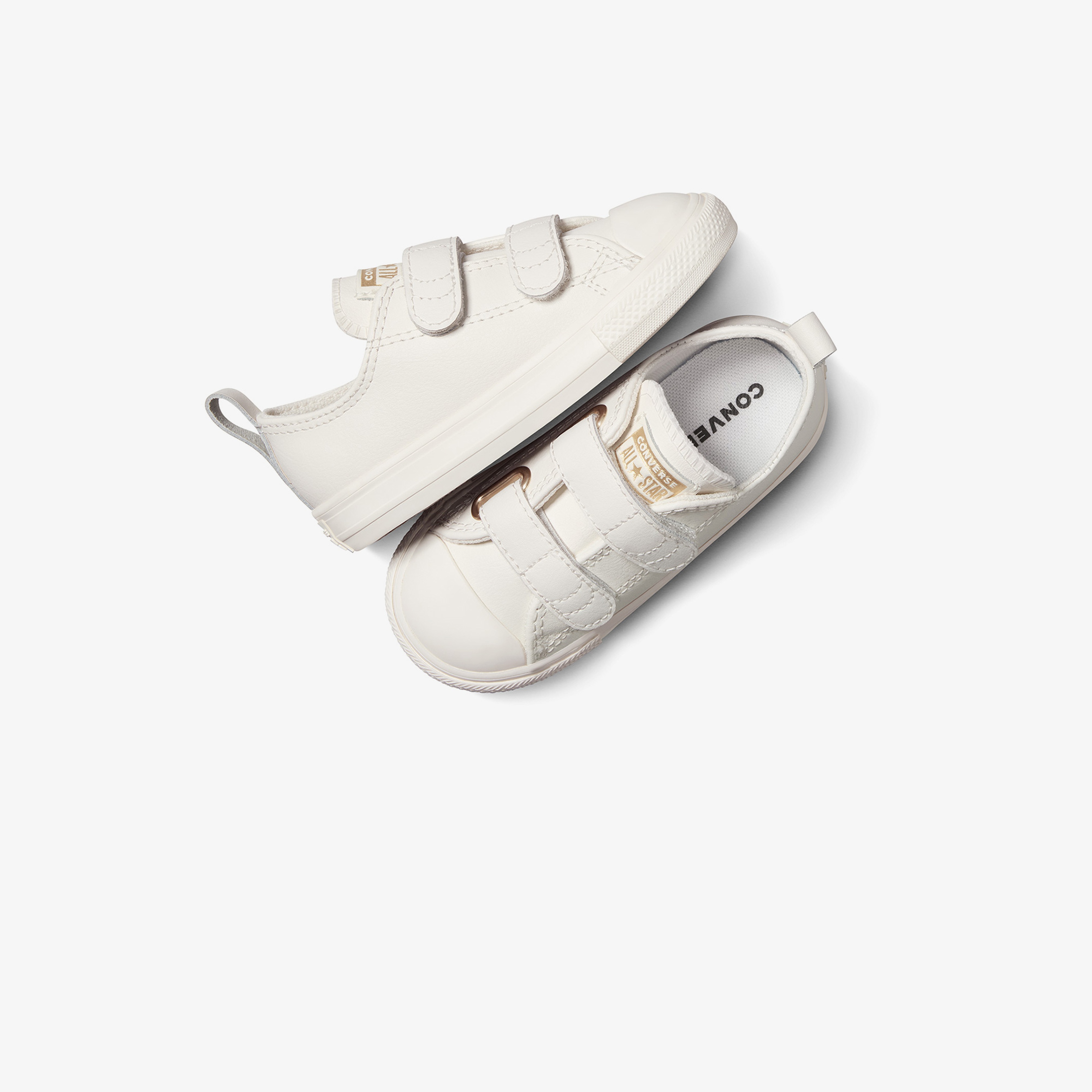 Converse Chuck Taylor All Star 2V Bebek Krem Deri Sneaker