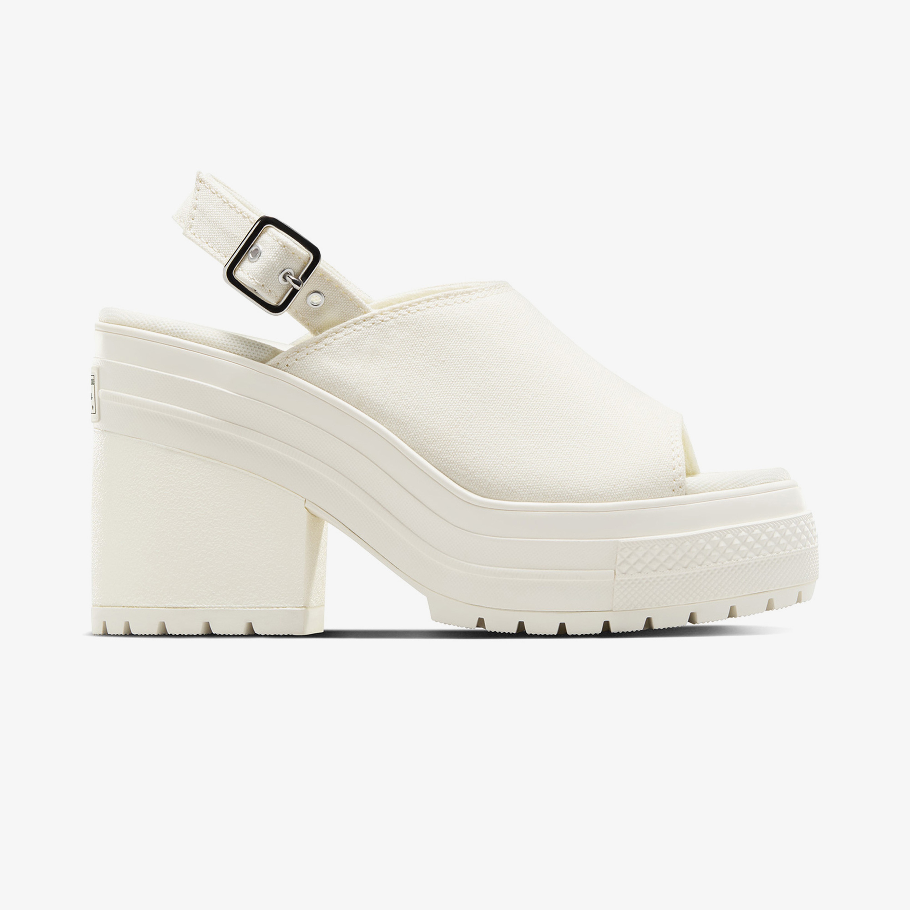 Converse Chuck 70 De Luxe Heel Unisex Krem Platform Sandalet