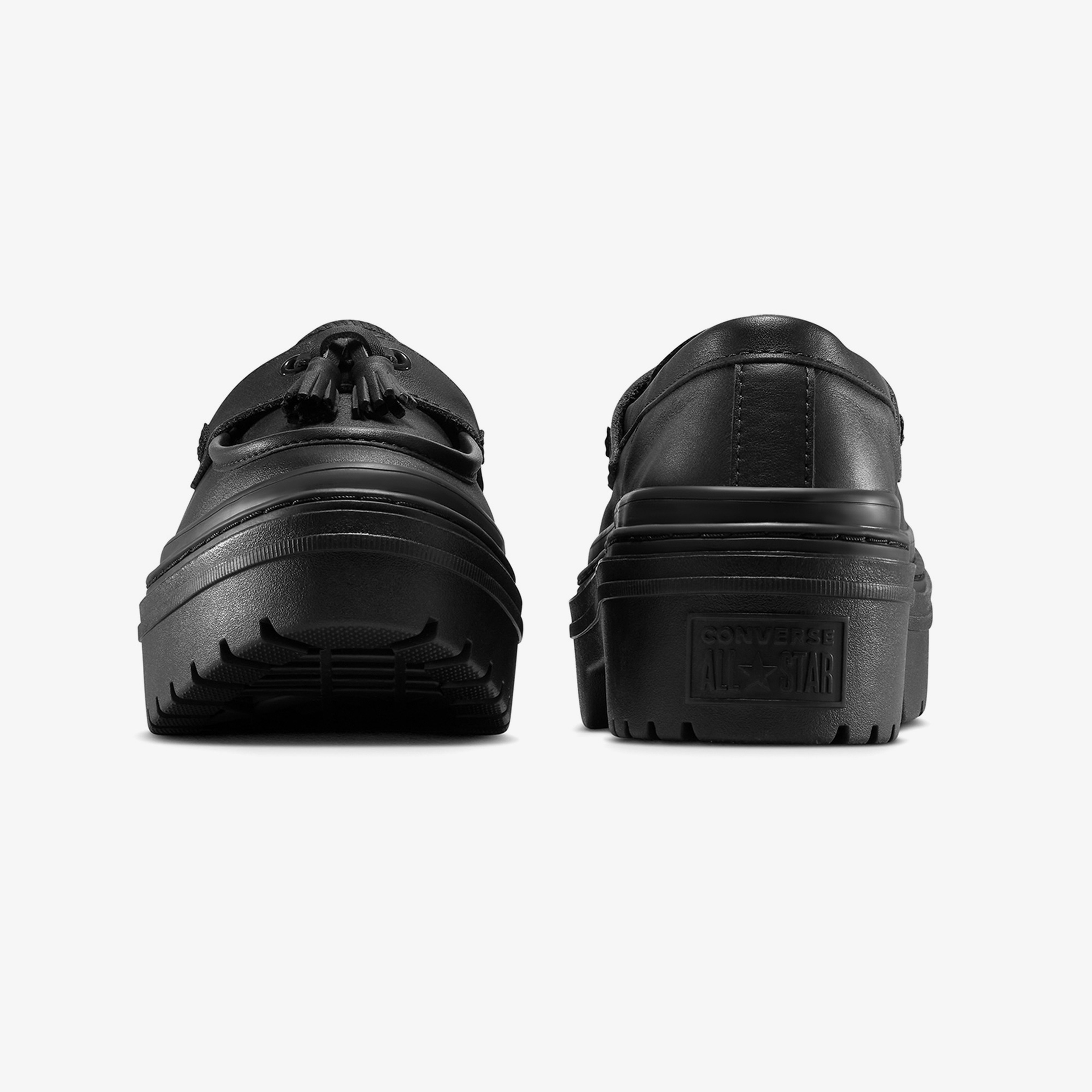 Converse Chuck Taylor All Star Lugged Heel Loafer Kadın Siyah Deri Platform