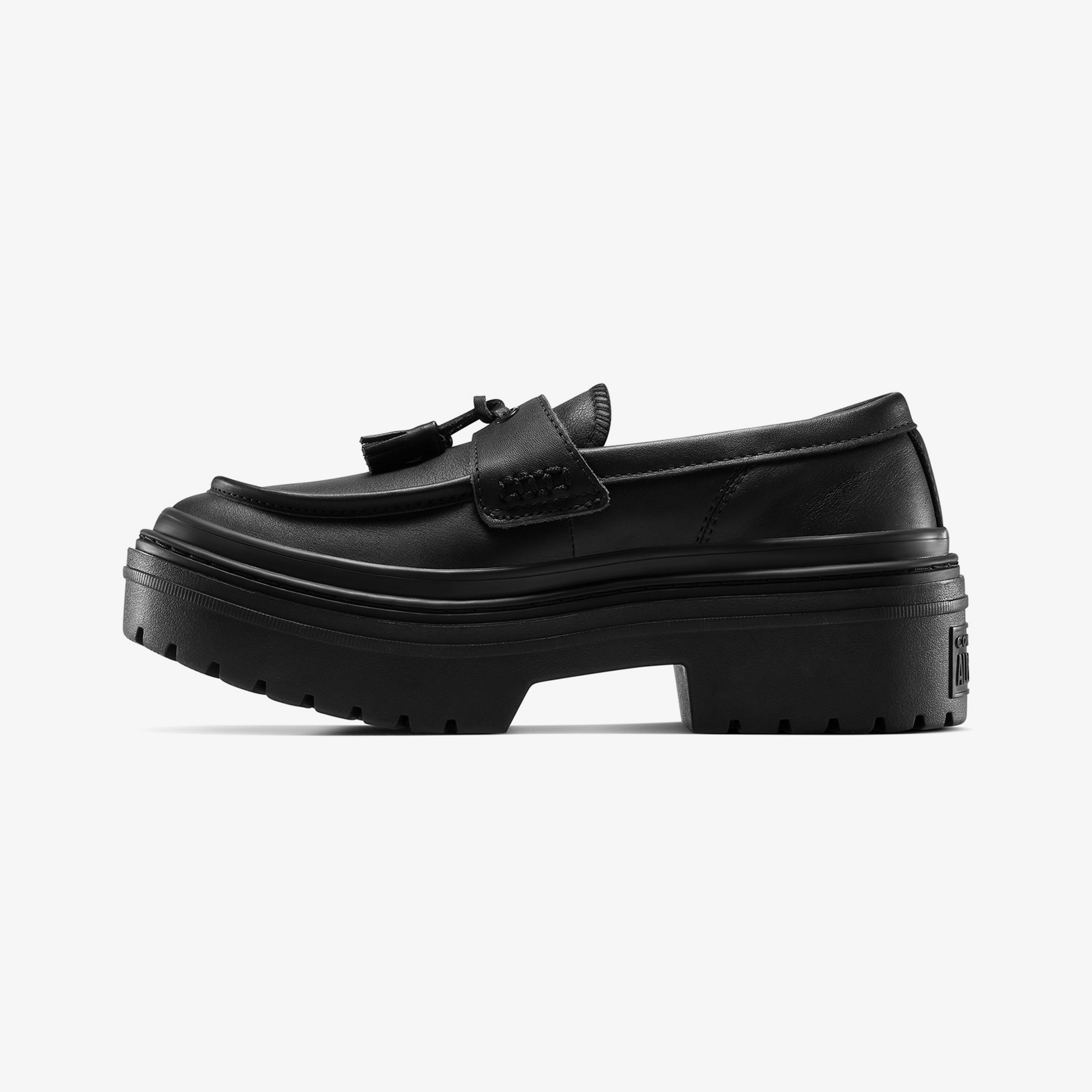 Converse Chuck Taylor All Star Lugged Heel Loafer Kadın Siyah Deri Platform