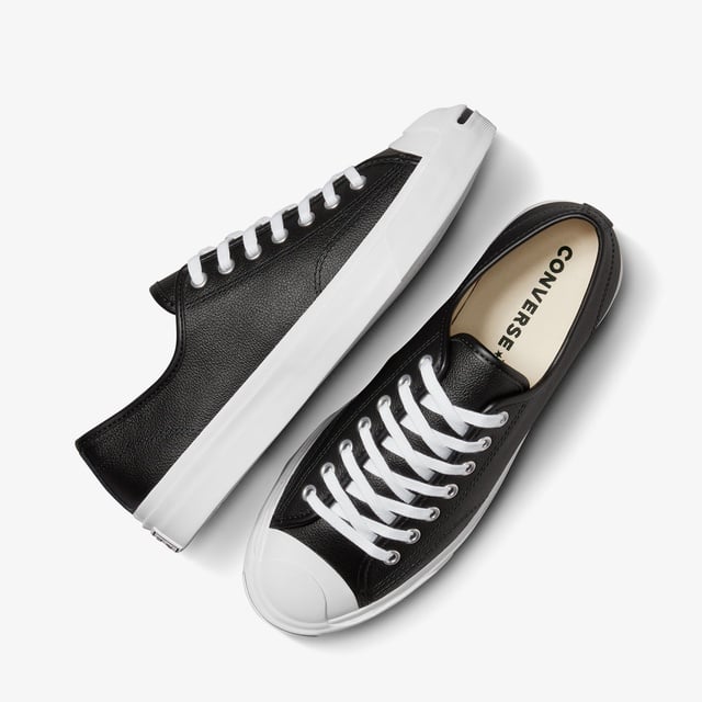 Converse Converse Jack Purcell Unisex Siyah Deri Sneaker | Occasion Siyah - 7. görsel