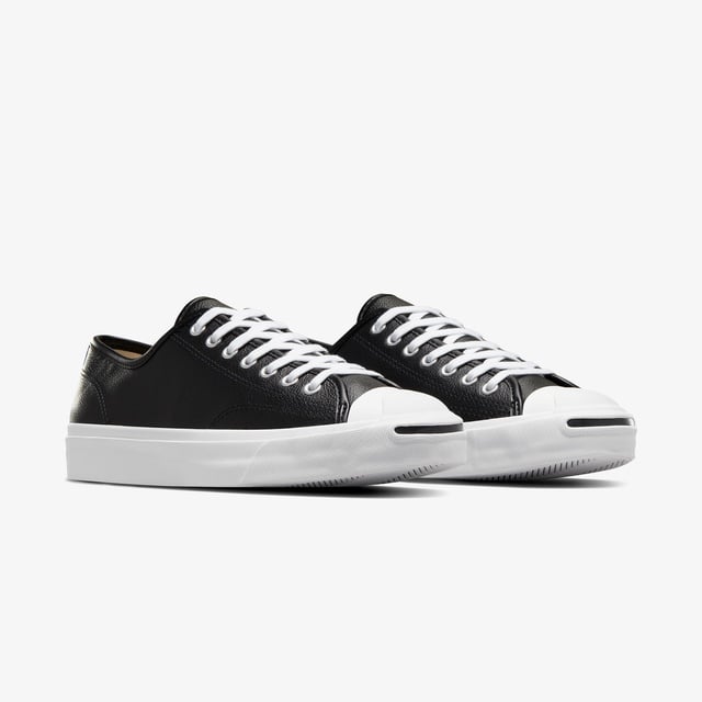 Converse Converse Jack Purcell Unisex Siyah Deri Sneaker | Occasion Siyah - 3. görsel
