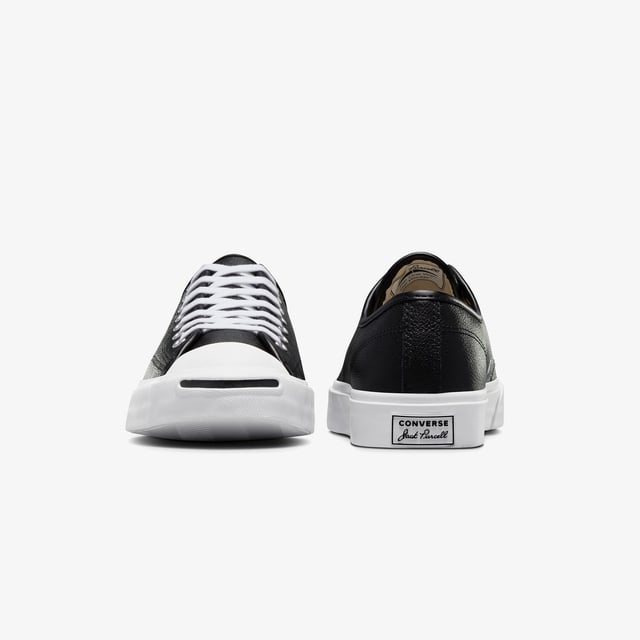 Converse Converse Jack Purcell Unisex Siyah Deri Sneaker | Occasion Siyah - 4. görsel