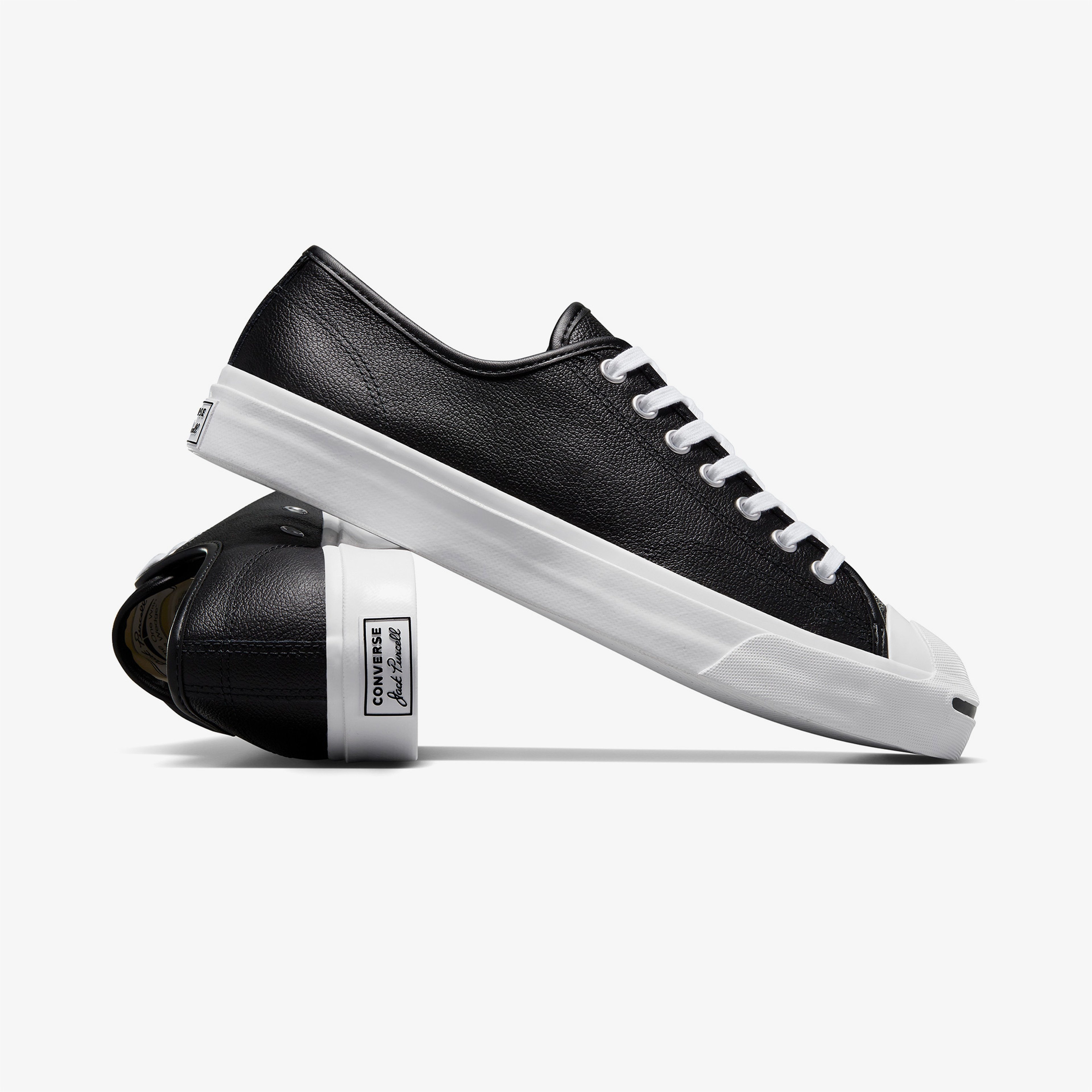 Converse Jack Purcell Unisex Siyah Deri Sneaker