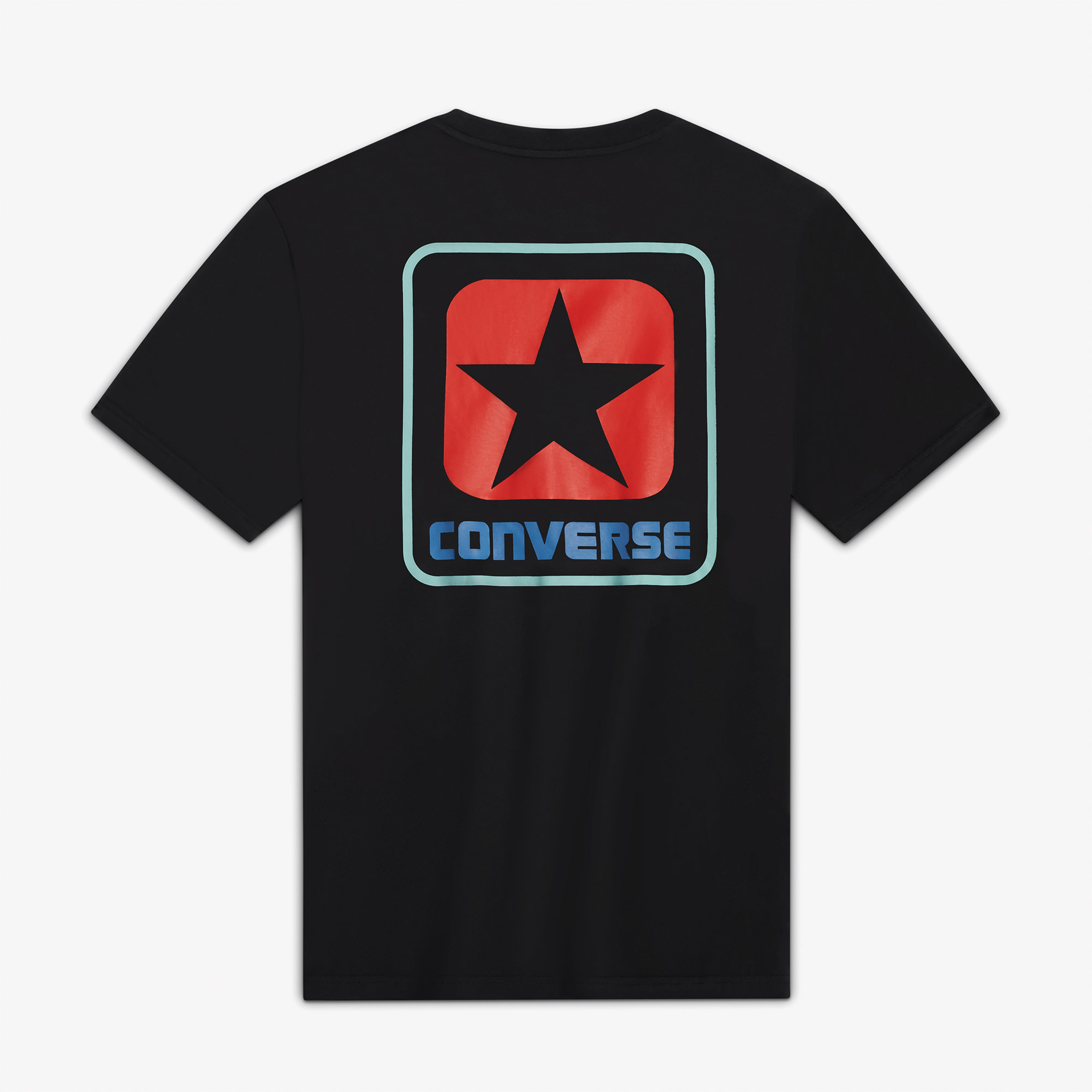 Converse Logo Erkek Grafik Baskılı Siyah T-Shirt