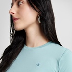 Converse Classic Kadın Slim Fit Yeşil T-Shirt