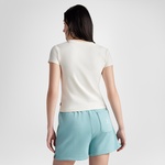 Converse Classic Kadın Slim Fit Krem T-Shirt