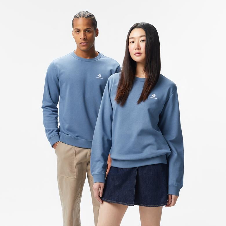 Converse Classic Unisex Mavi Sweatshirt