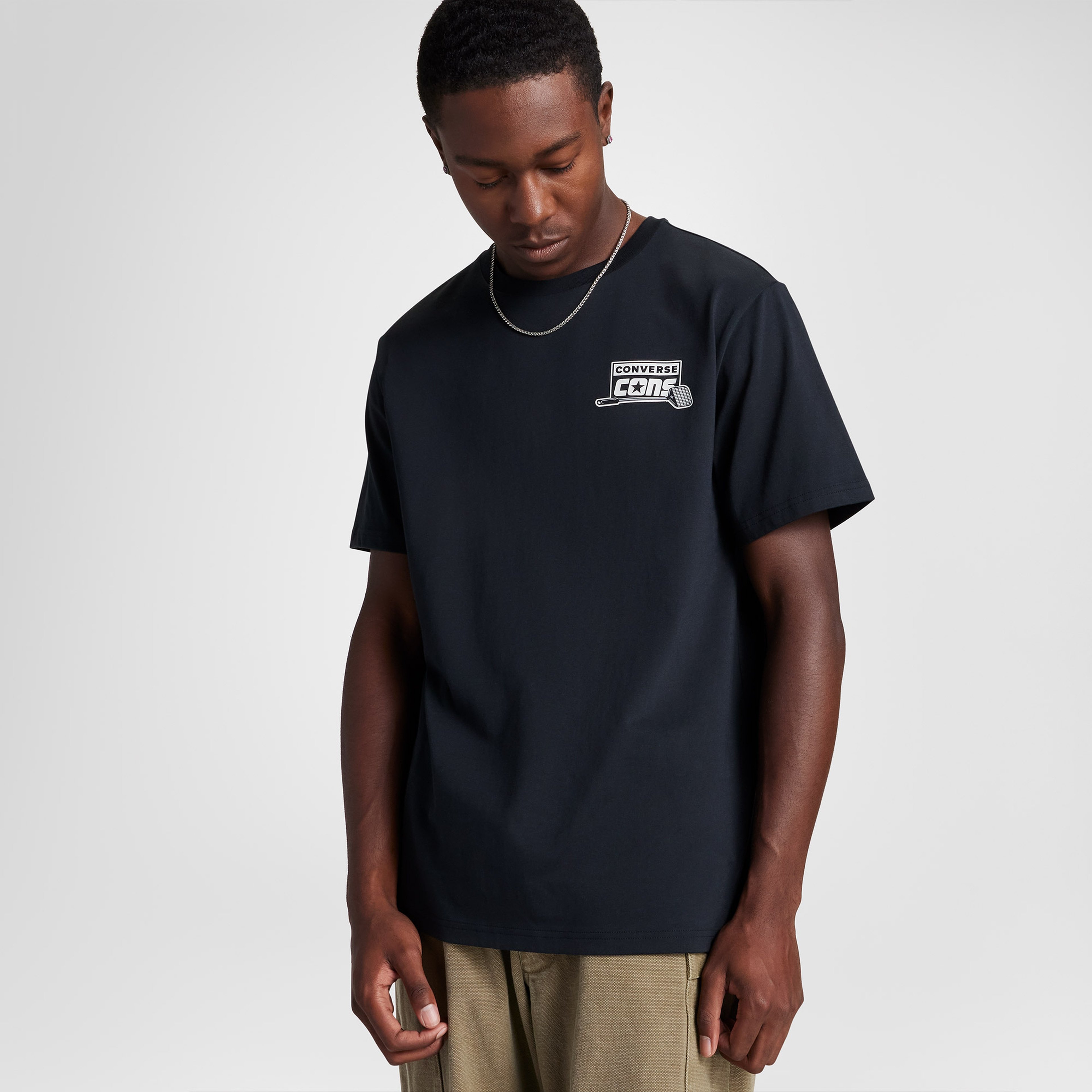 Converse Loose Fit Erkek Siyah T-Shirt