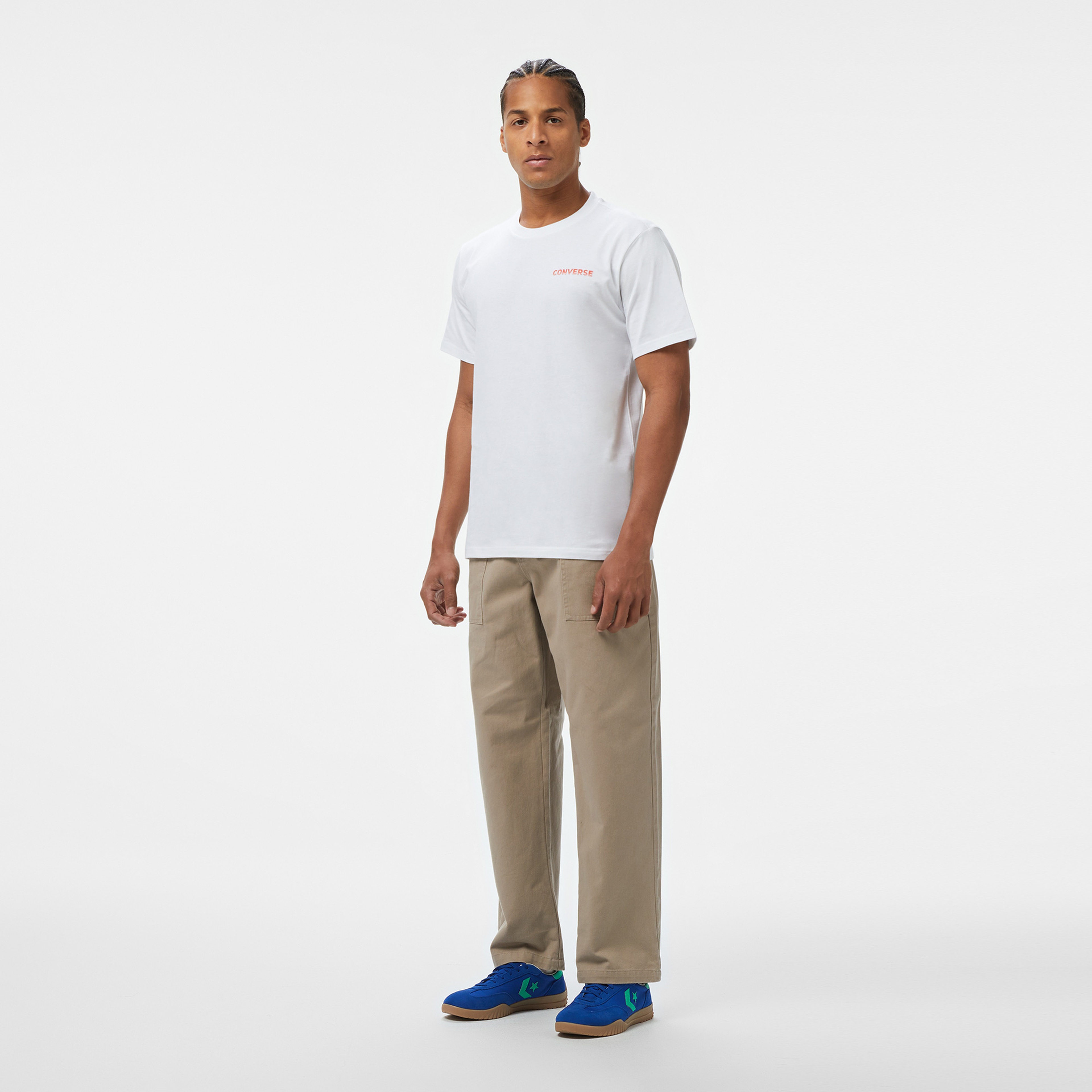 Converse Otherworldly Transmissions Erkek Grafik Baskılı Beyaz T-Shirt