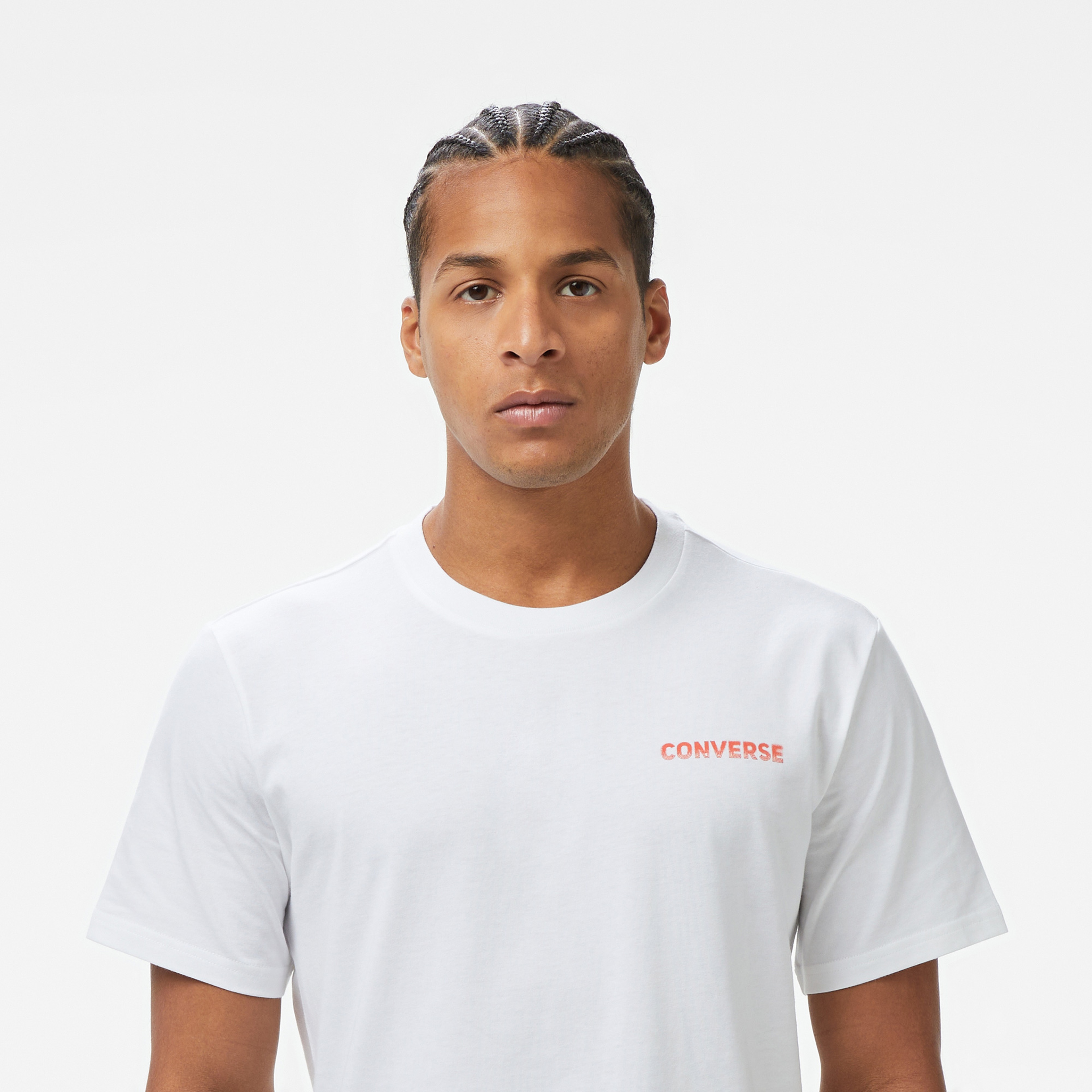 Converse Otherworldly Transmissions Erkek Grafik Baskılı Beyaz T-Shirt