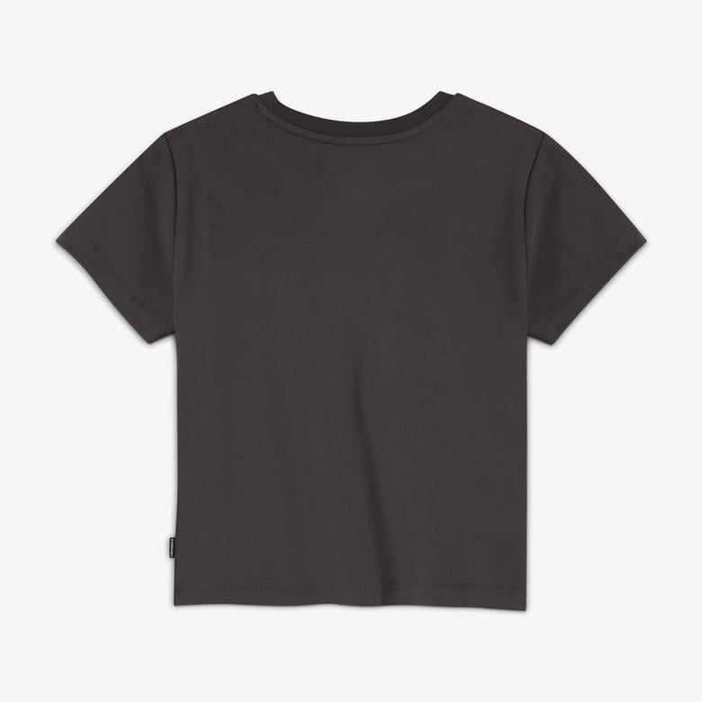 Converse Classic Kadın Slim Fit Baskılı Siyah T-Shirt