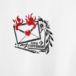 Converse Classic Kadın Slim Fit Baskılı Beyaz T-Shirt