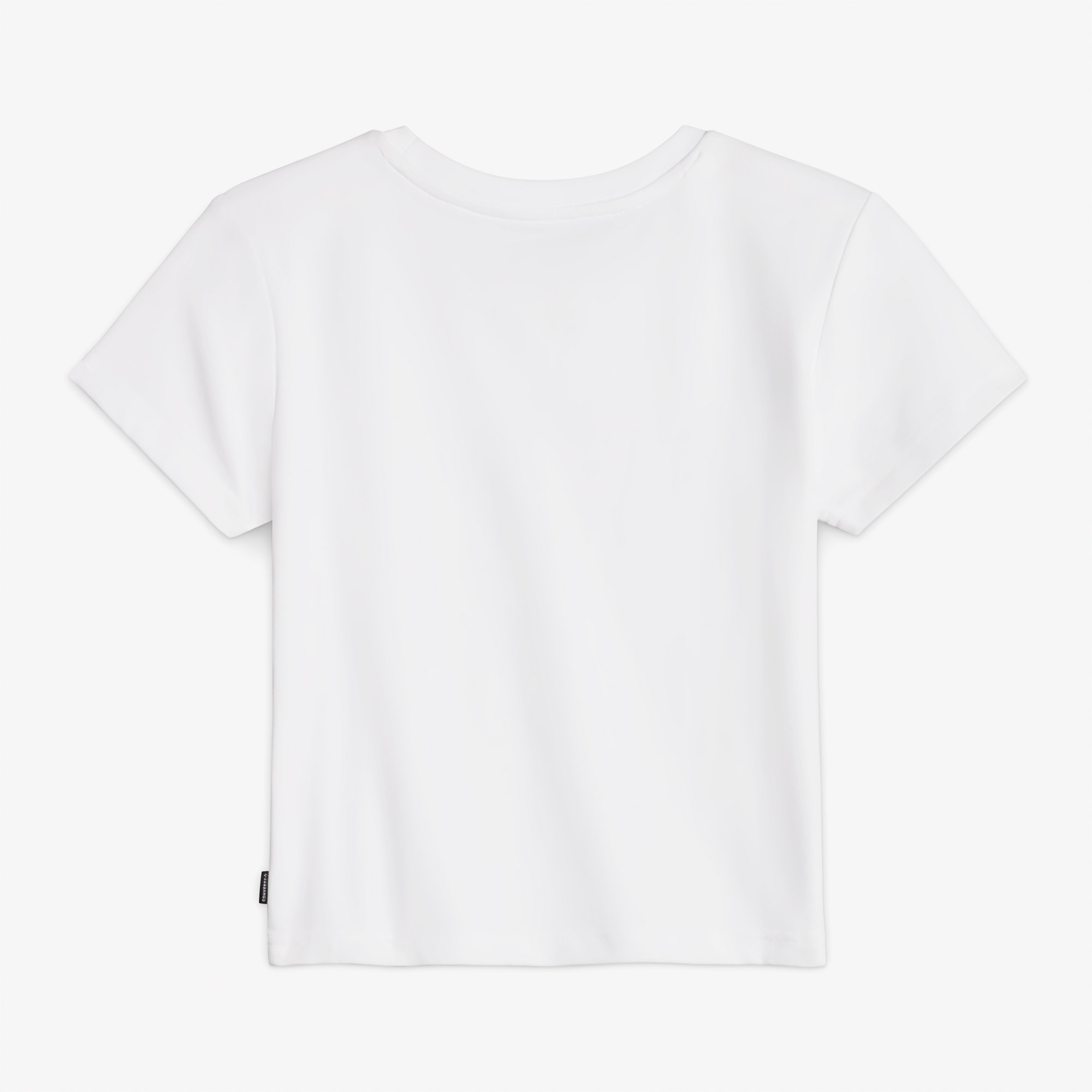 Converse Classic Kadın Slim Fit Baskılı Beyaz T-Shirt