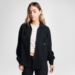 Converse Classic Kadın Oversize Fit Siyah Gömlek