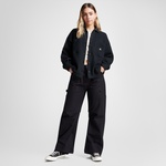 Converse Classic Kadın Oversize Fit Siyah Gömlek