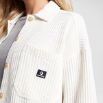 Converse Classic Kadın Oversize Fit Krem Gömlek