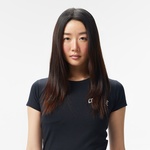 Converse Classic Kadın Slim Fit Baskılı Siyah T-Shirt