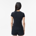 Converse Classic Kadın Slim Fit Baskılı Siyah T-Shirt