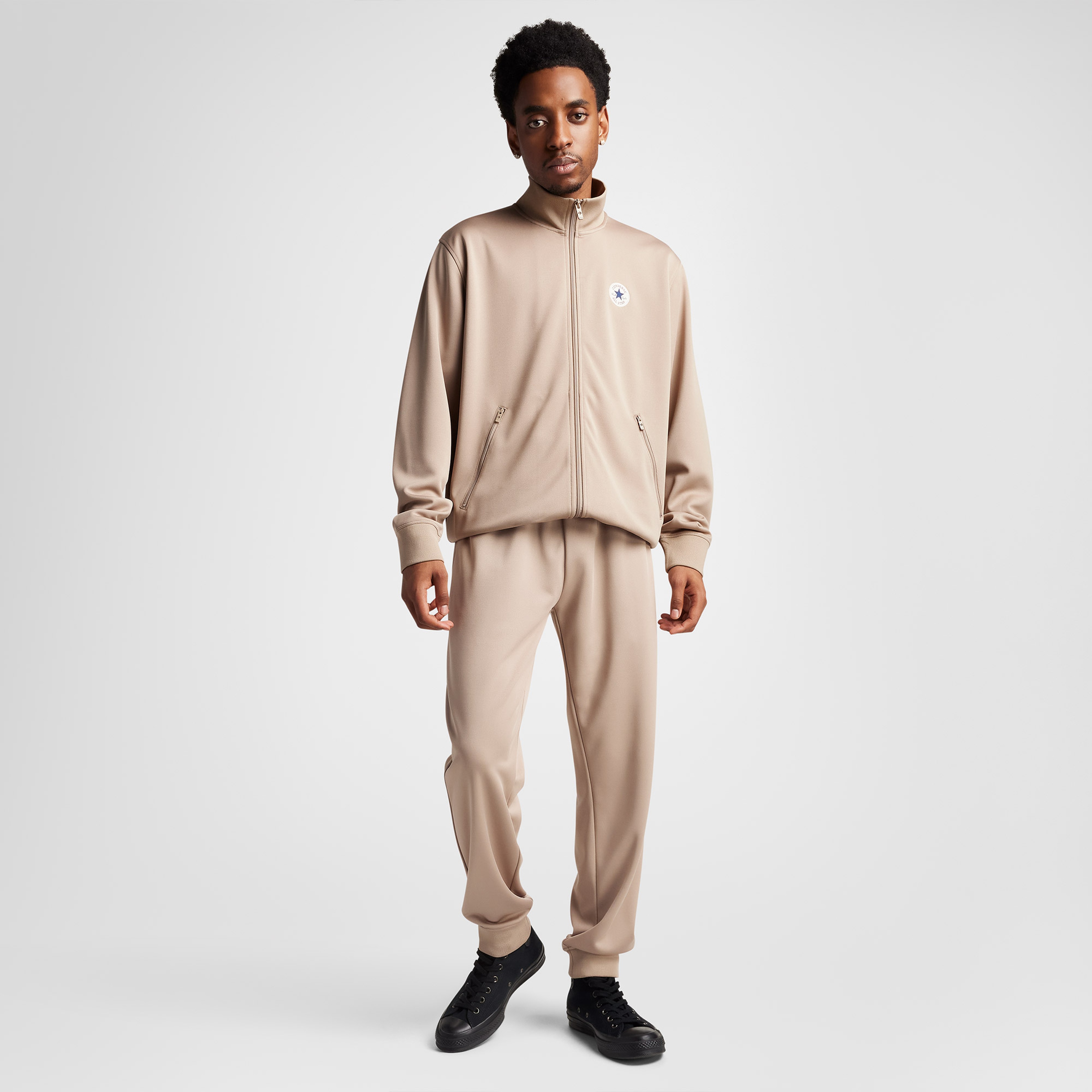 Converse Classic Erkek Grafik Baskılı Kahverengi Ceket