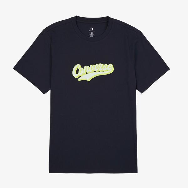 Converse Classic Erkek Baskılı Siyah T-Shirt