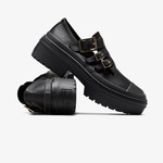 Converse Chuck Taylor All Star Lugged Heel Mary Jane Kadın Siyah Deri Platform Babet