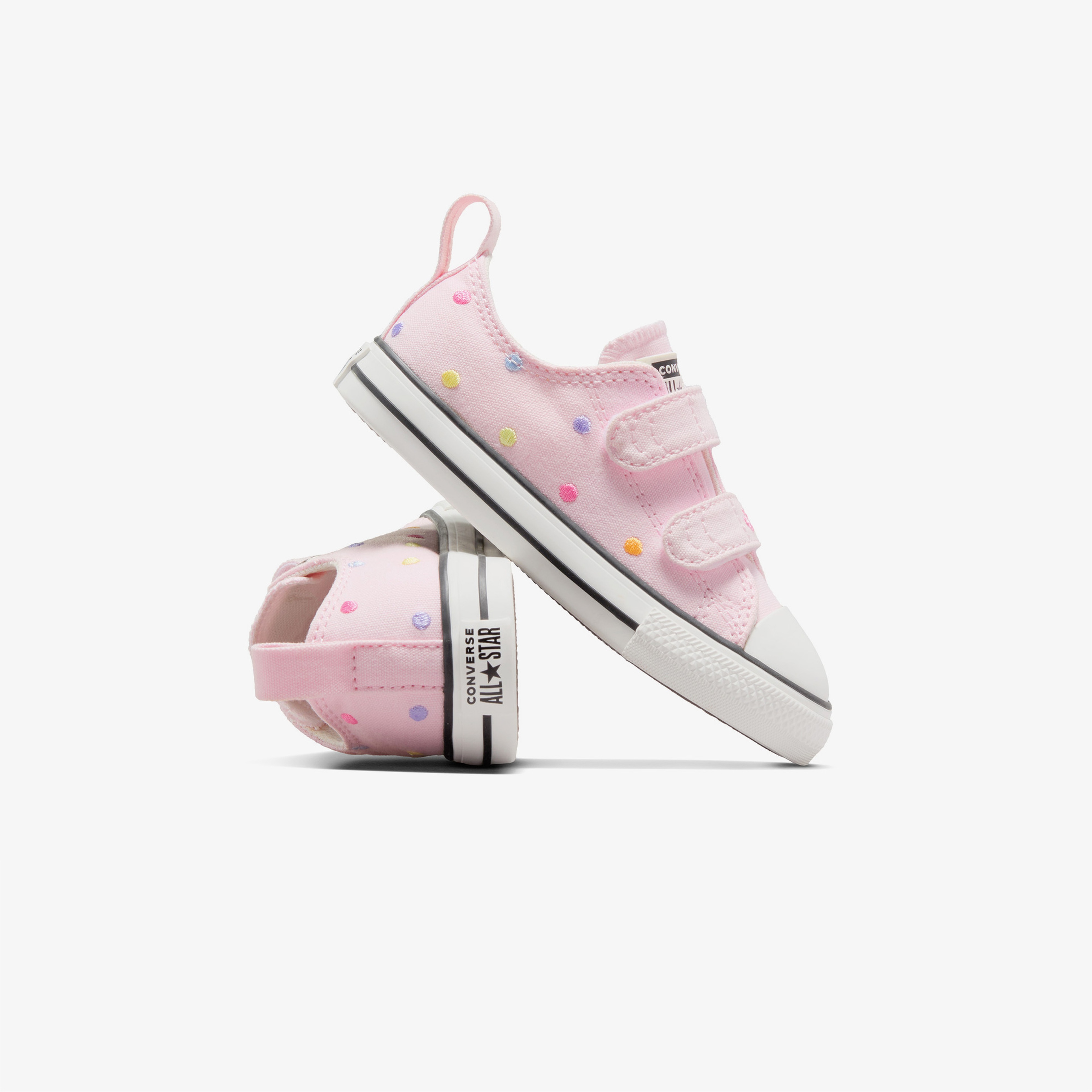 Converse Chuck Taylor All Star 2V Polka Dots Bebek Pembe Sneaker