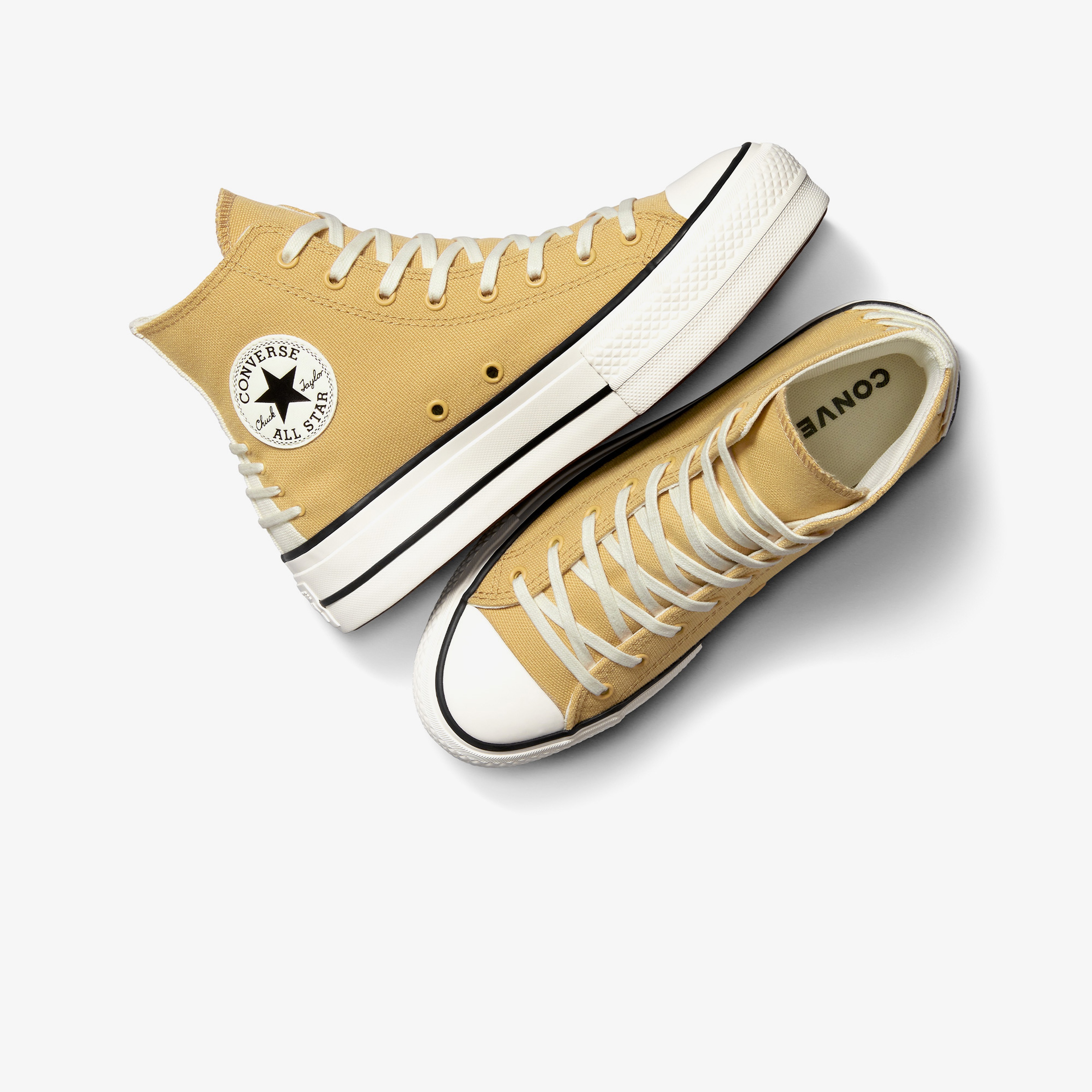 Converse Chuck Taylor All Star Lift Crafted Laces Unisex Beyaz Platform Sneaker