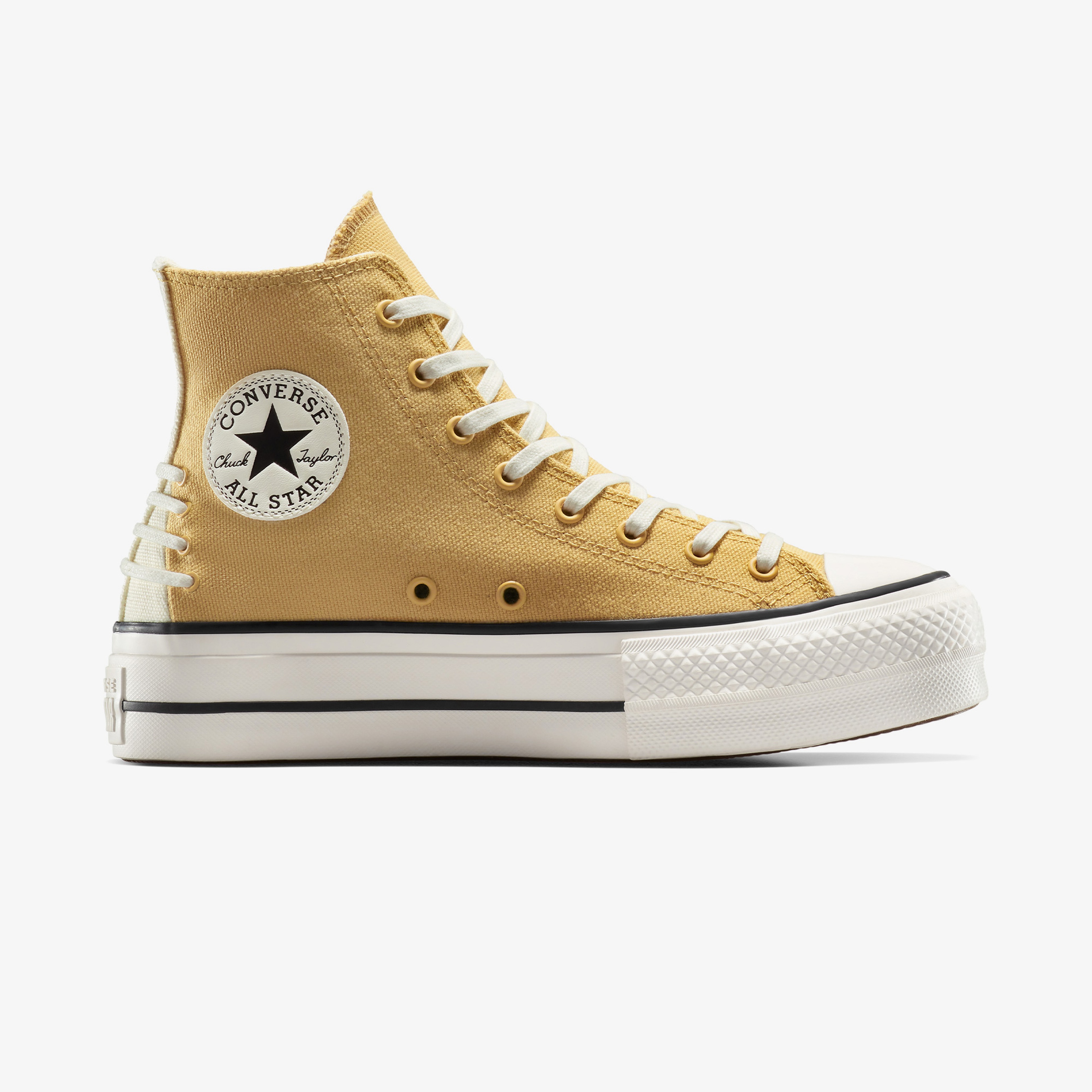 Converse Chuck Taylor All Star Lift Crafted Laces Unisex Beyaz Platform Sneaker
