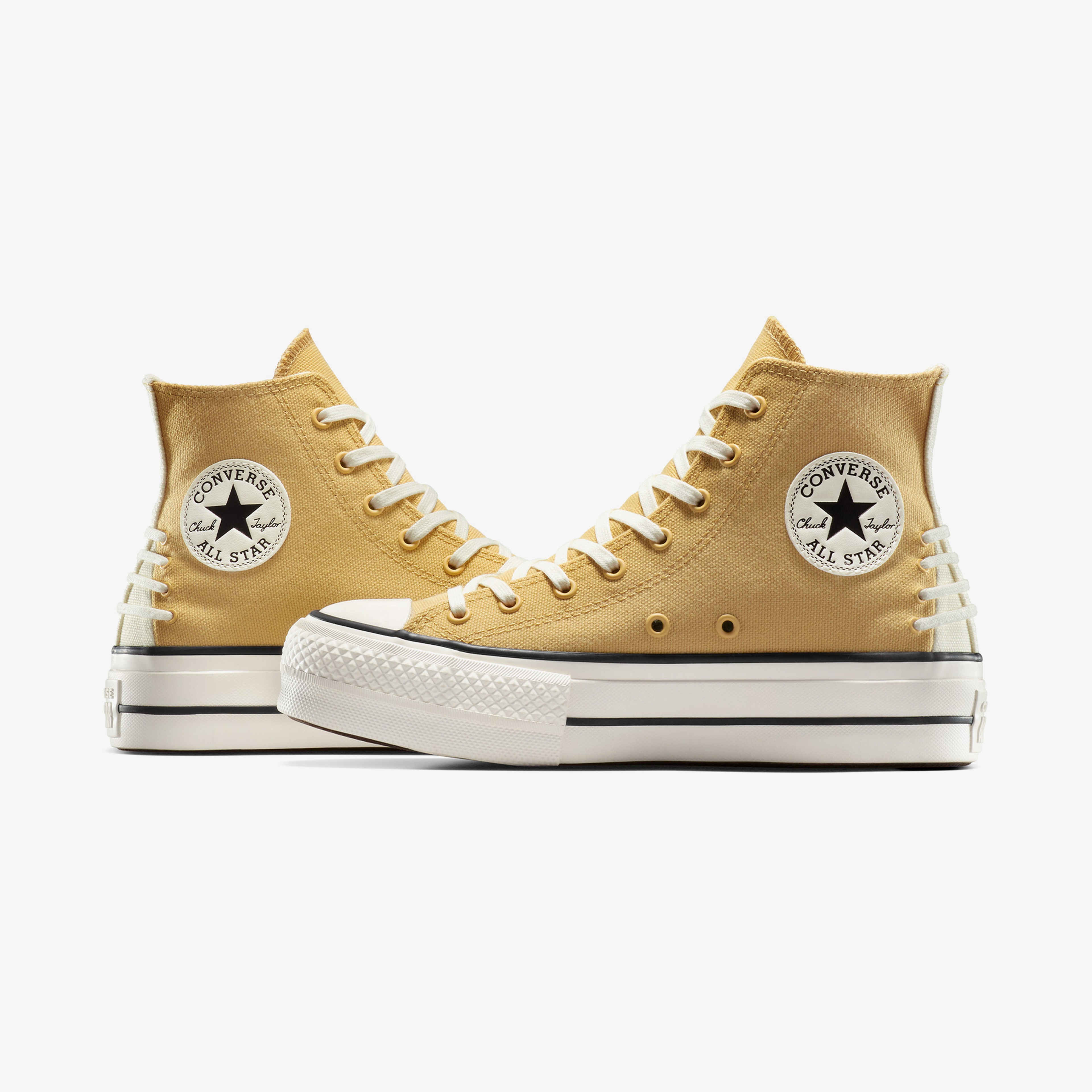 Converse Chuck Taylor All Star Lift Crafted Laces Unisex Beyaz Platform Sneaker