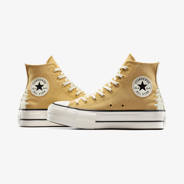 Converse Chuck Taylor All Star Lift Crafted Laces Unisex Beyaz Platform Sneaker