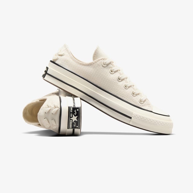 Converse Chuck 70 Crafted Laces Unisex Krem Sneaker - Görsel 7