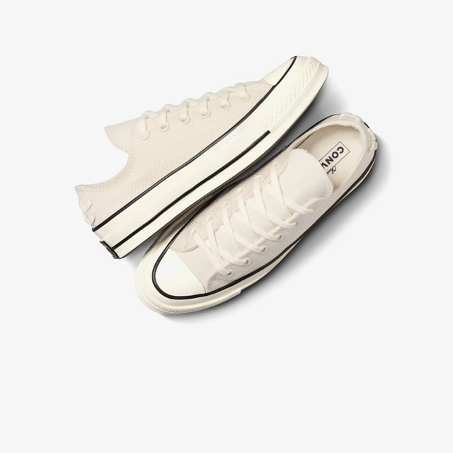 Converse Chuck 70 Crafted Laces Unisex Krem Sneaker - Görsel 6