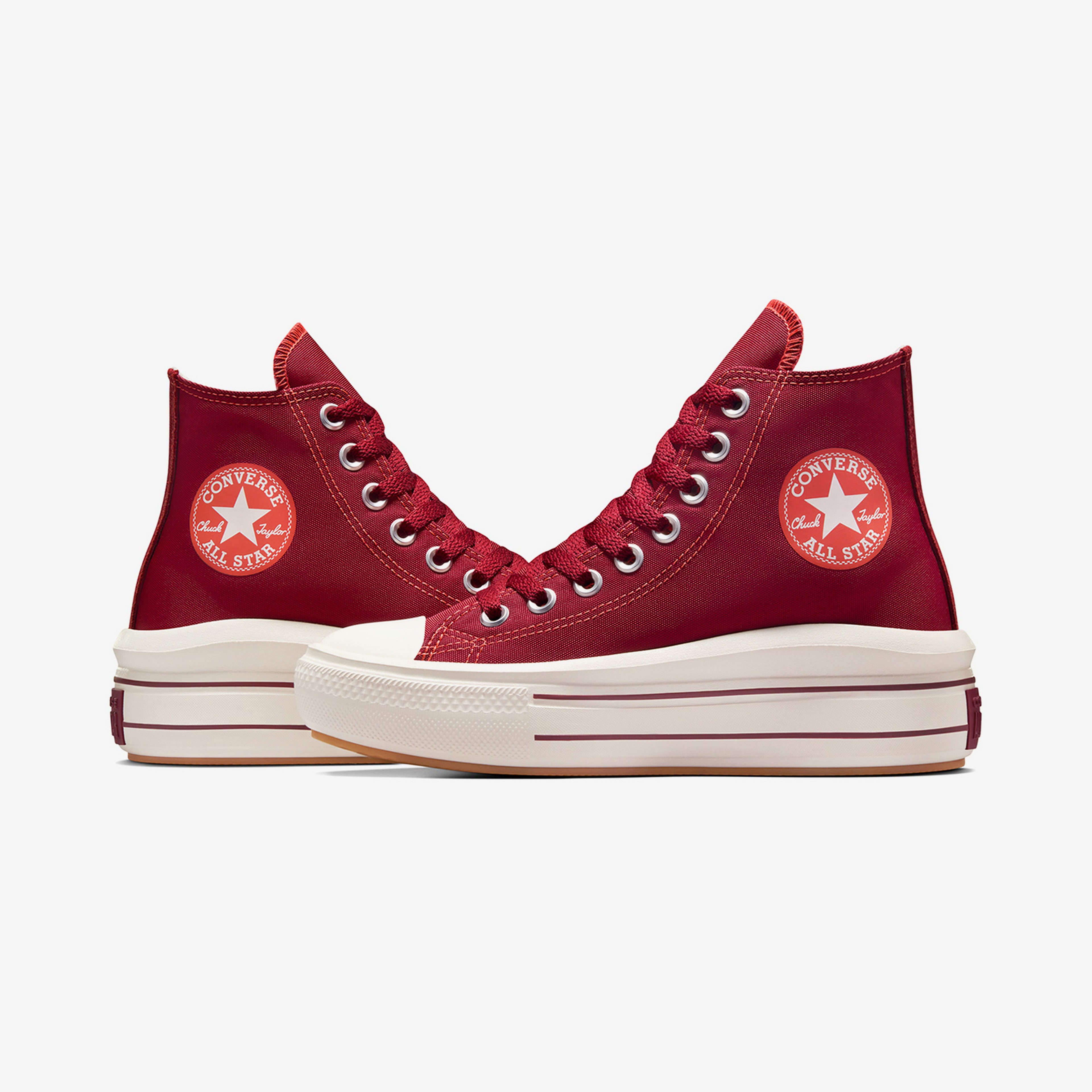 Converse Chuck Taylor All Star Move Platform Unisex Kırmızı Platform Sneaker