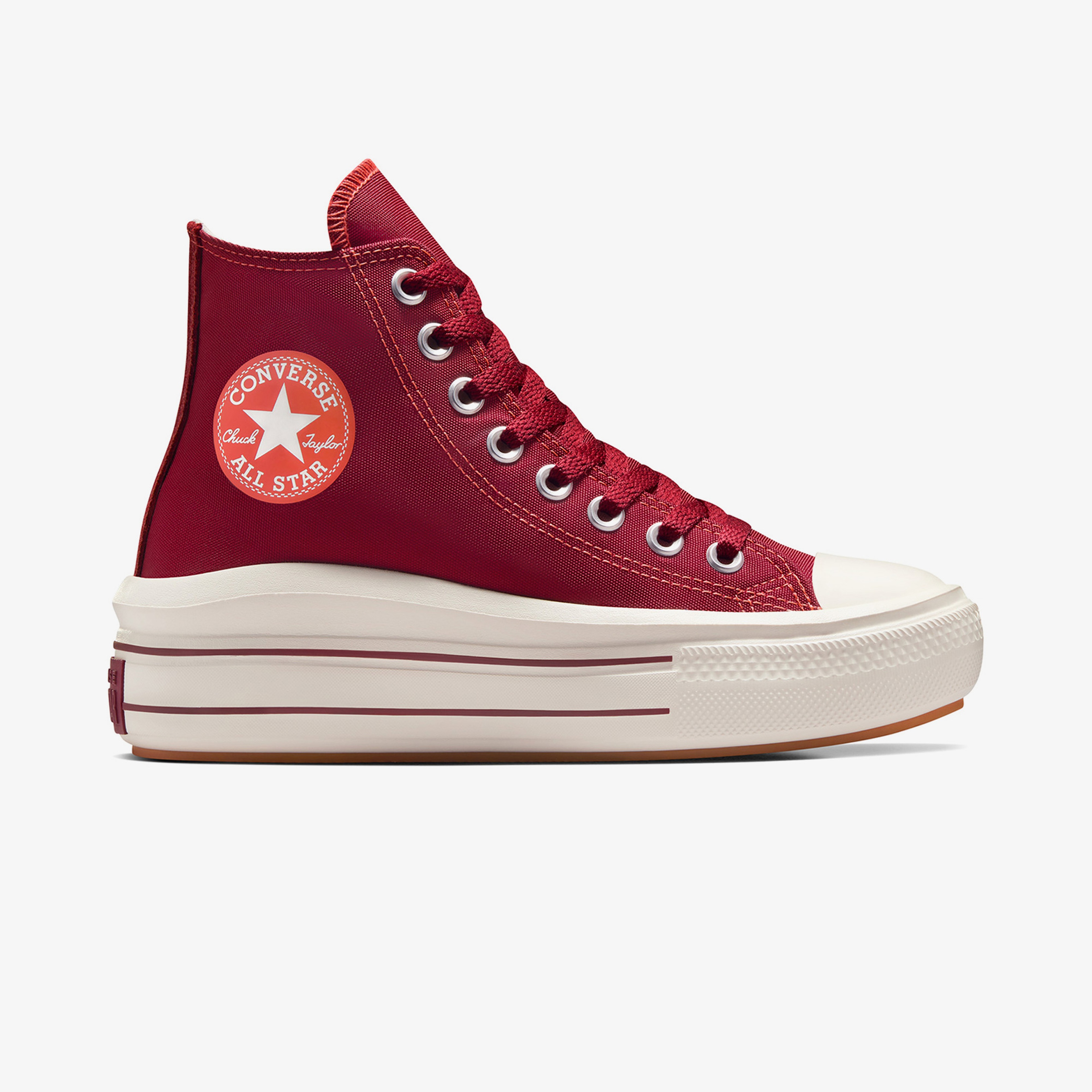 Converse Chuck Taylor All Star Move Platform Unisex Kırmızı Platform Sneaker