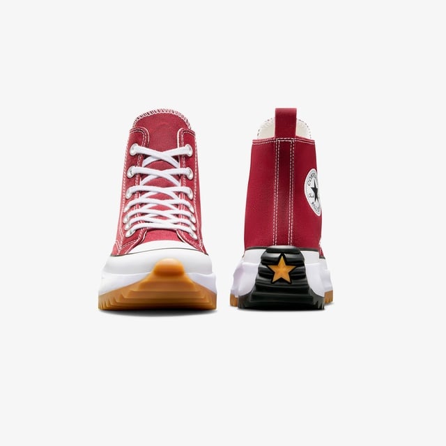 Converse Run Star Hike Unisex Kırmızı Platform Sneaker - Görsel 4
