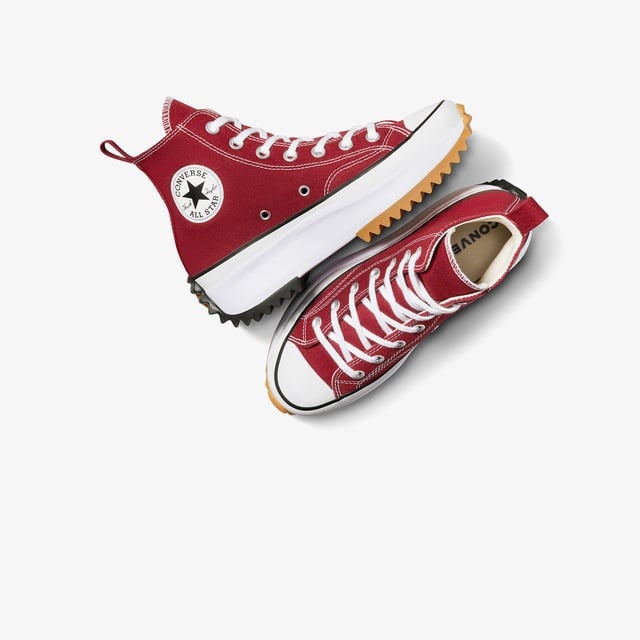 Converse Run Star Hike Unisex Kırmızı Platform Sneaker - Görsel 6